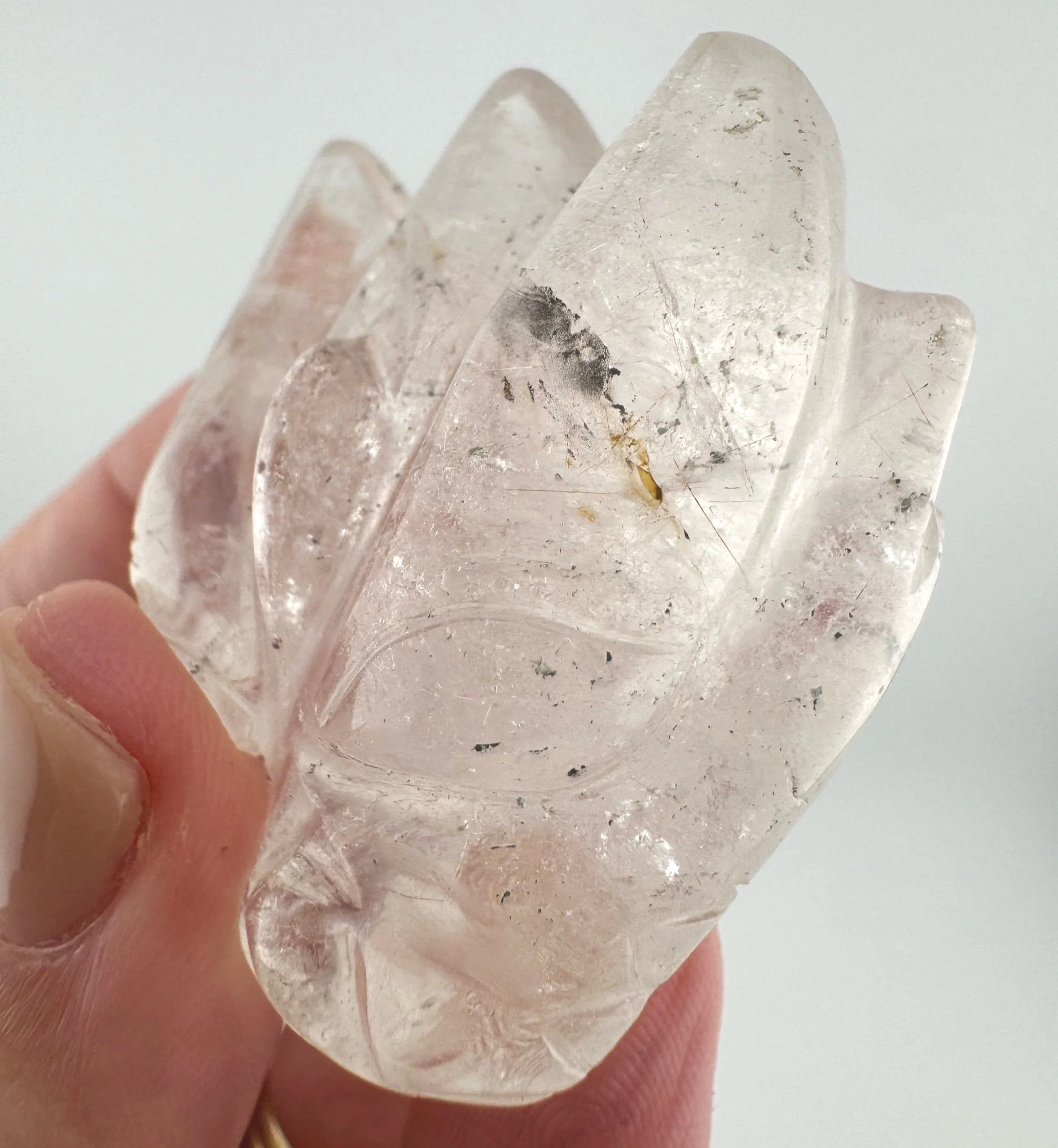 Leandro de Souza Rutilated Quartz Dragon Skull