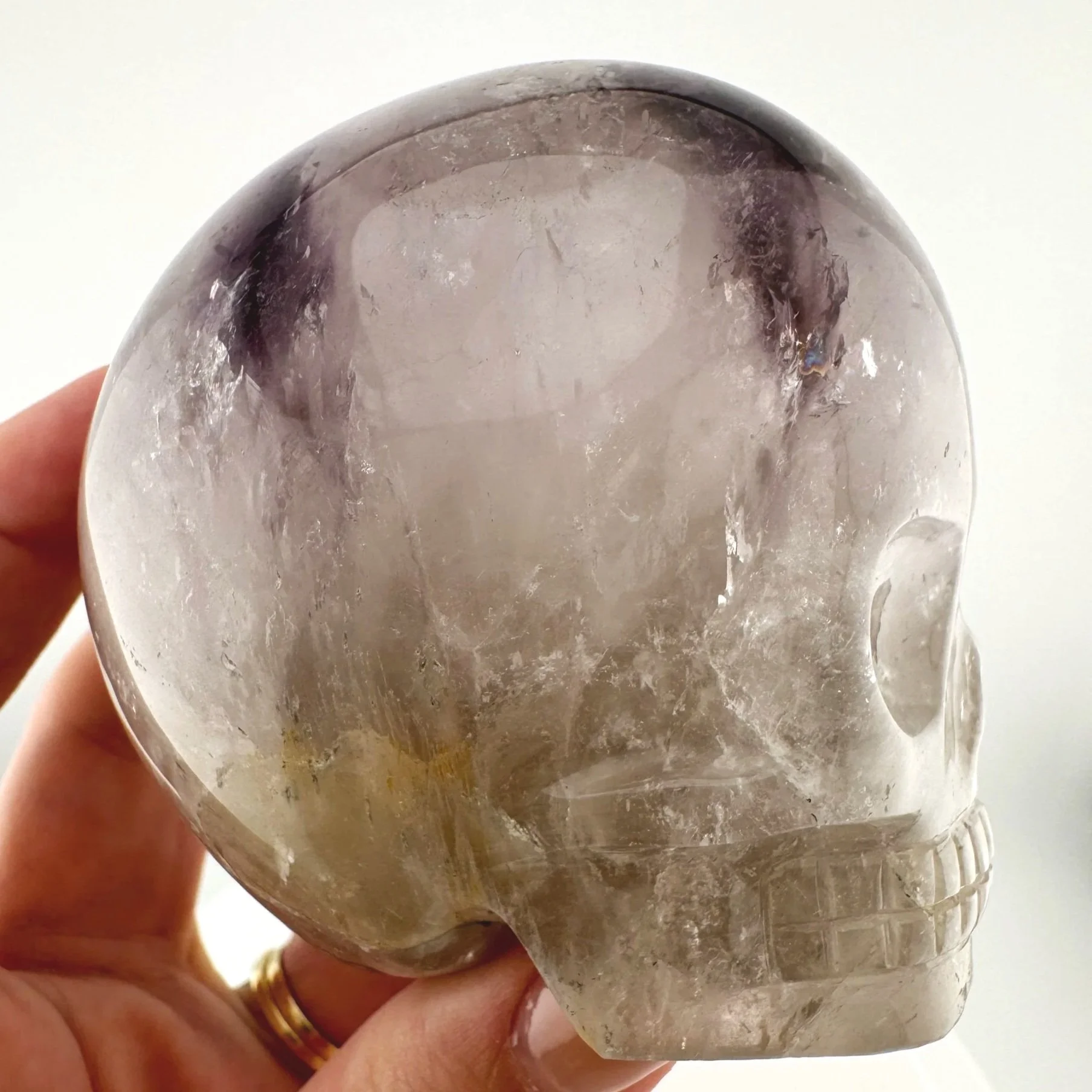 Leandro de Souza Elestial Trapiche Amethyst Magical Child Skull