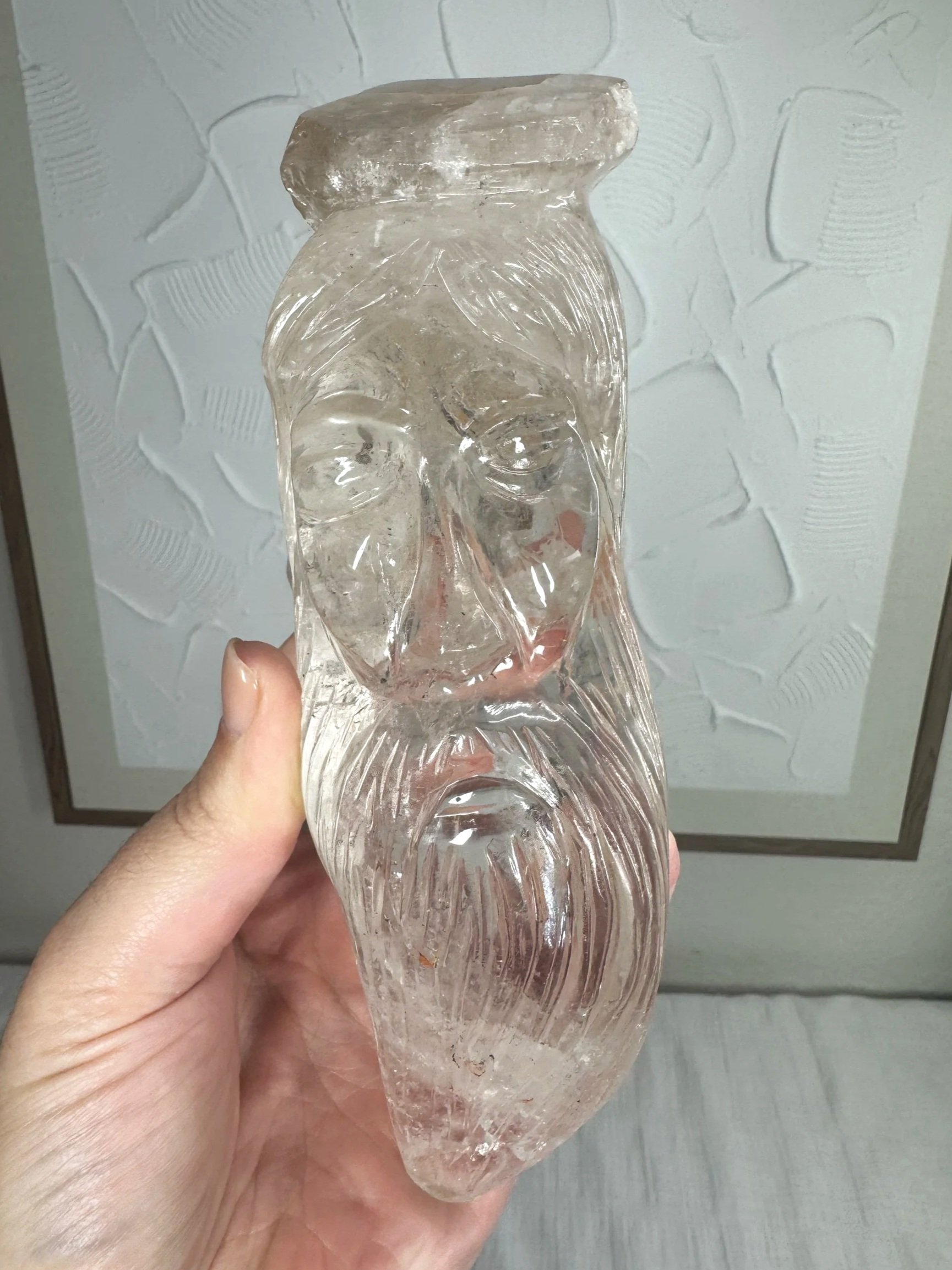 Leandro de Souza Cathedral Quartz Jesus Wand