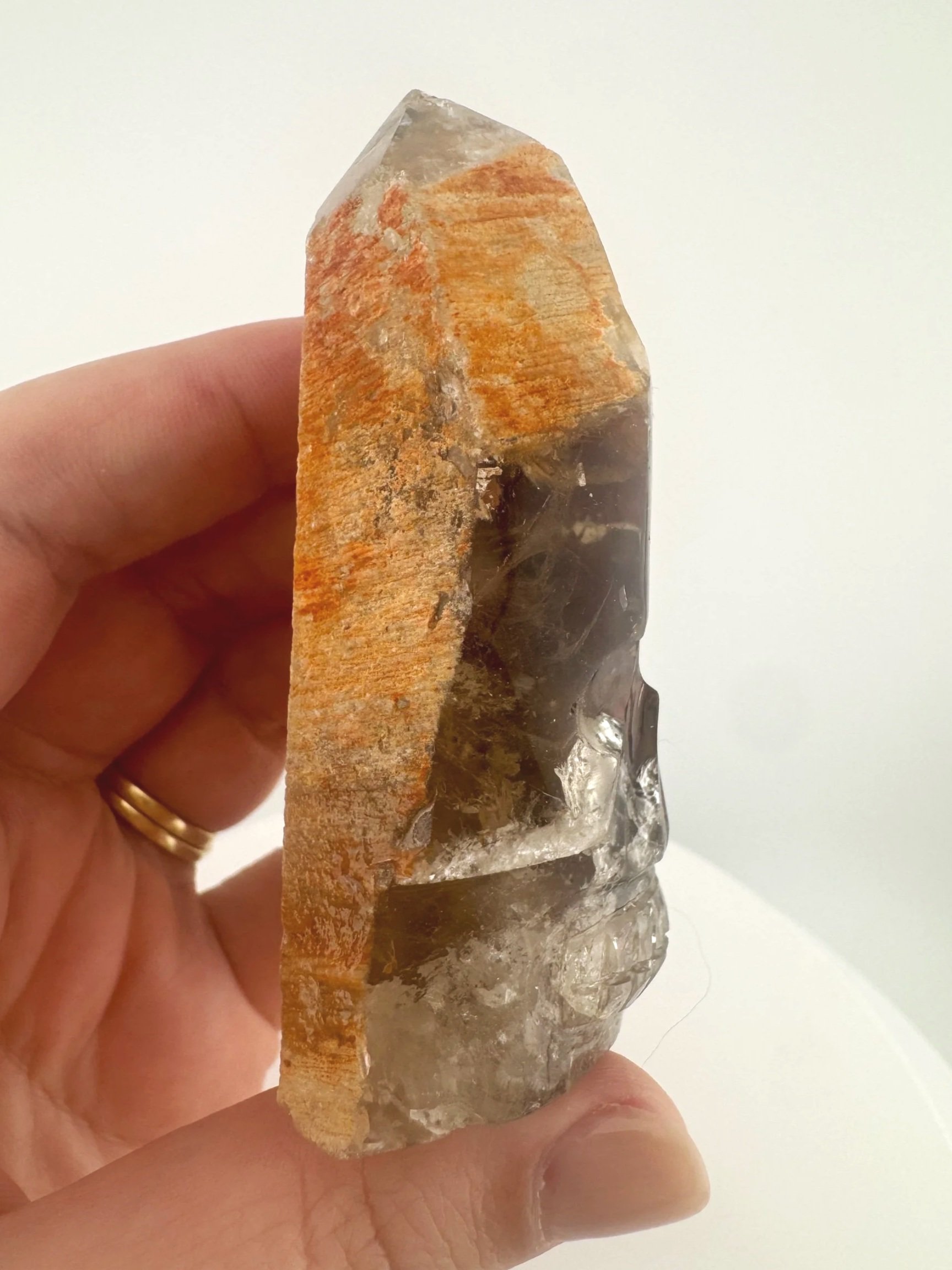 Igor de Souza Morion Tangerine Quartz Shaman Skull