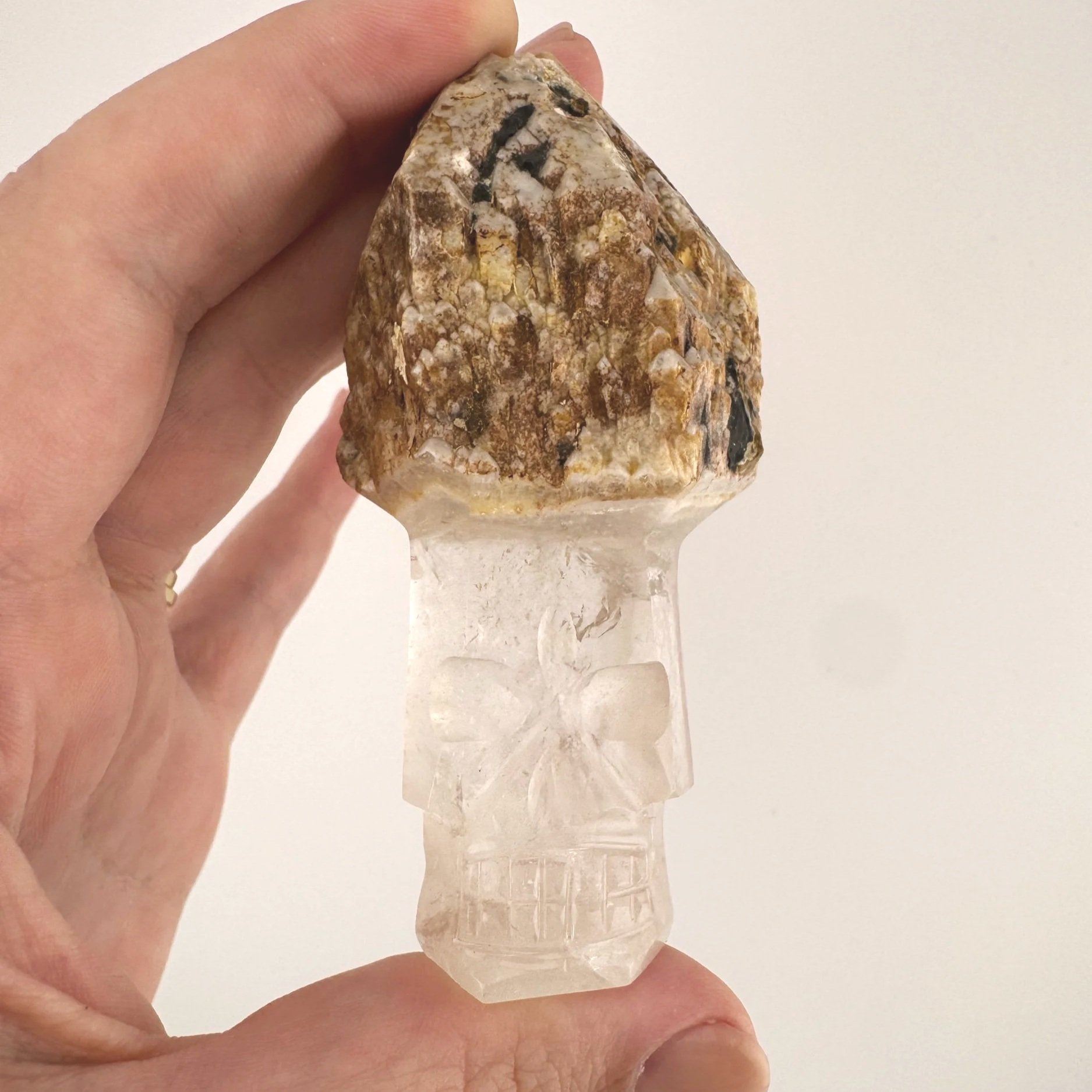 Igor de Souza Candle Quartz Shaman Skull
