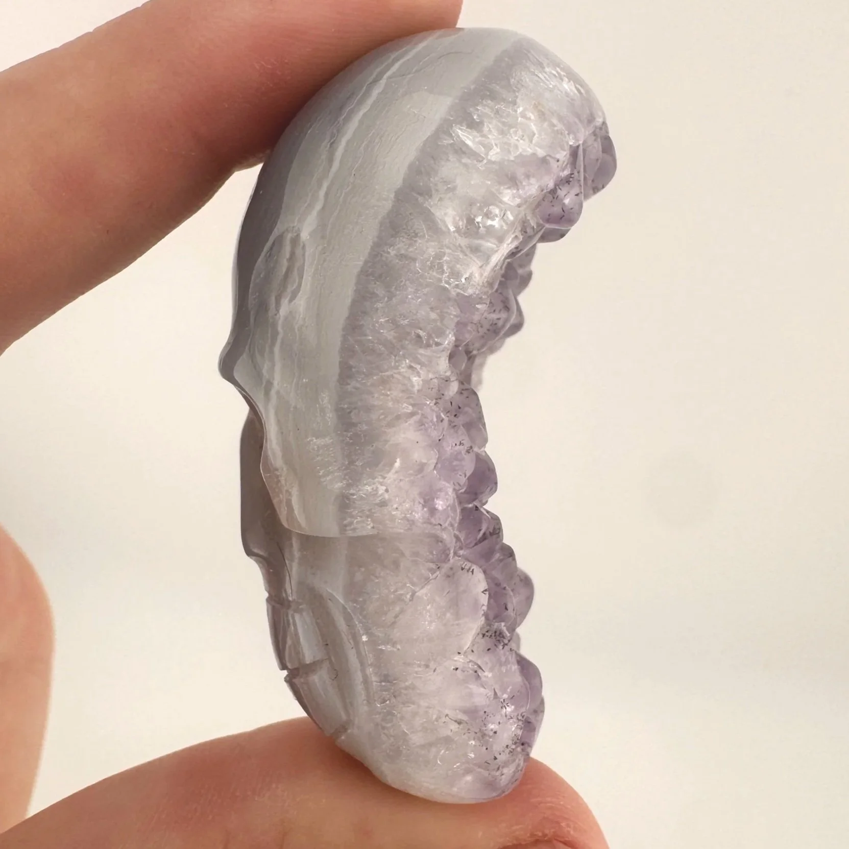 Igor de Souza Amethyst Geode Shaman Skull