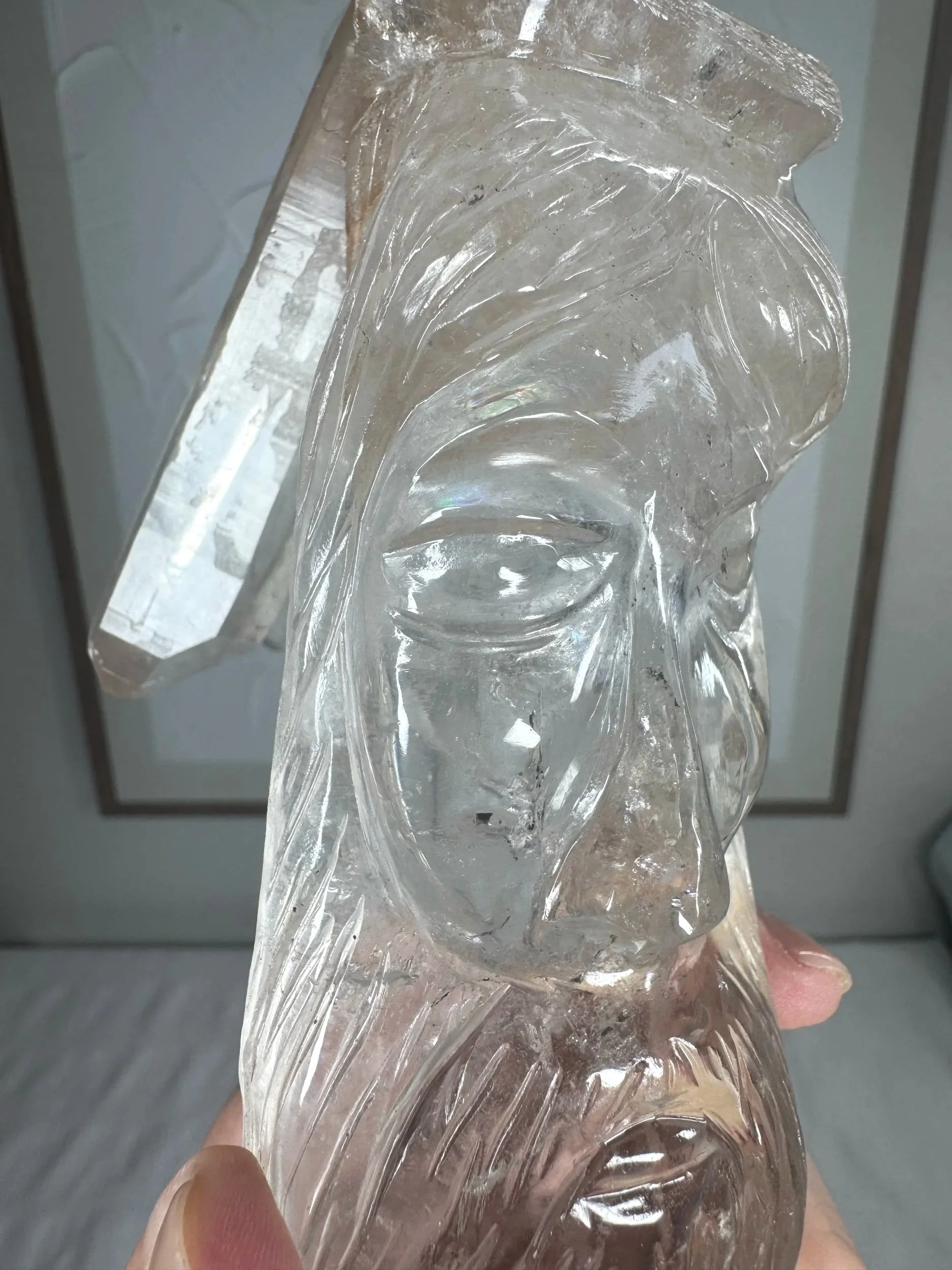 Leandro de Souza Cathedral Quartz Jesus Wand