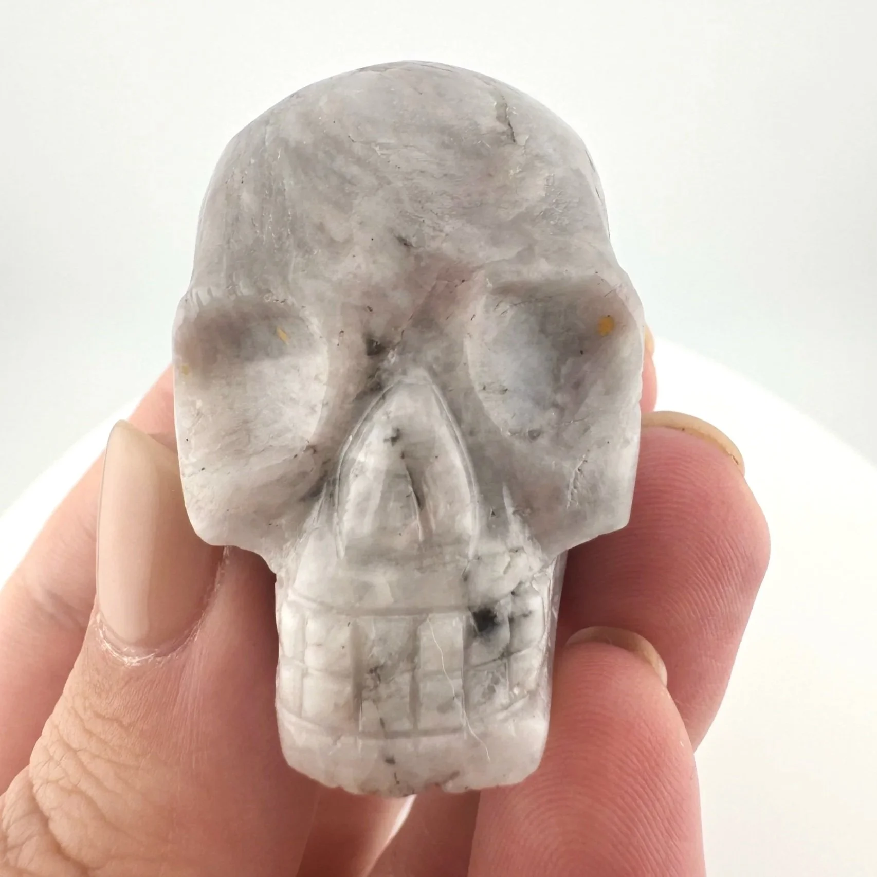 Leandro de Souza Feldspar and Lepidolite Skull