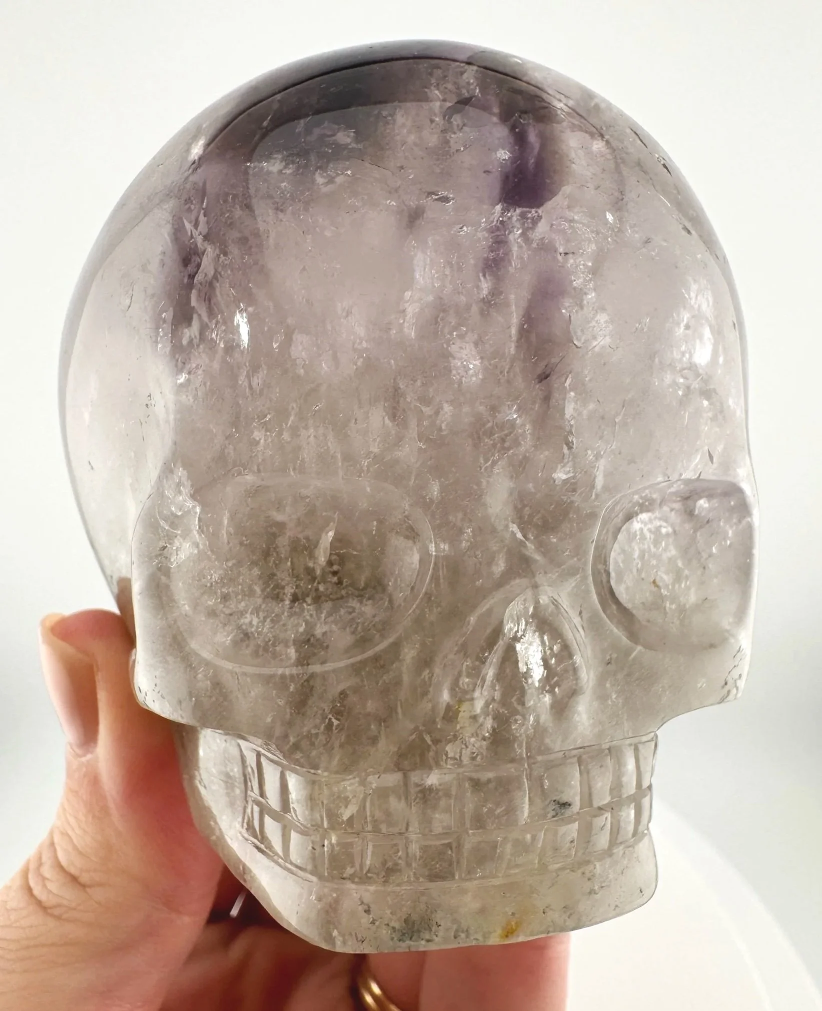 Leandro de Souza Elestial Trapiche Amethyst Magical Child Skull