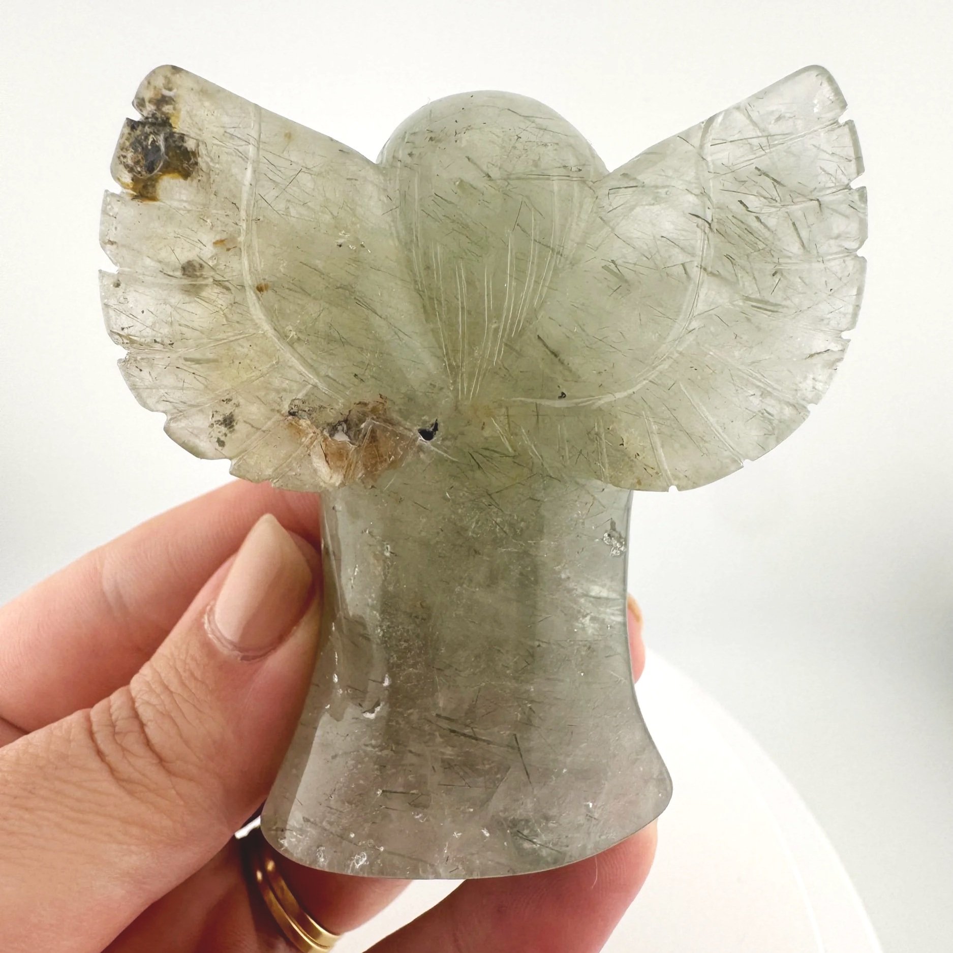 Leandro de Souza Epidote in Quartz Angel