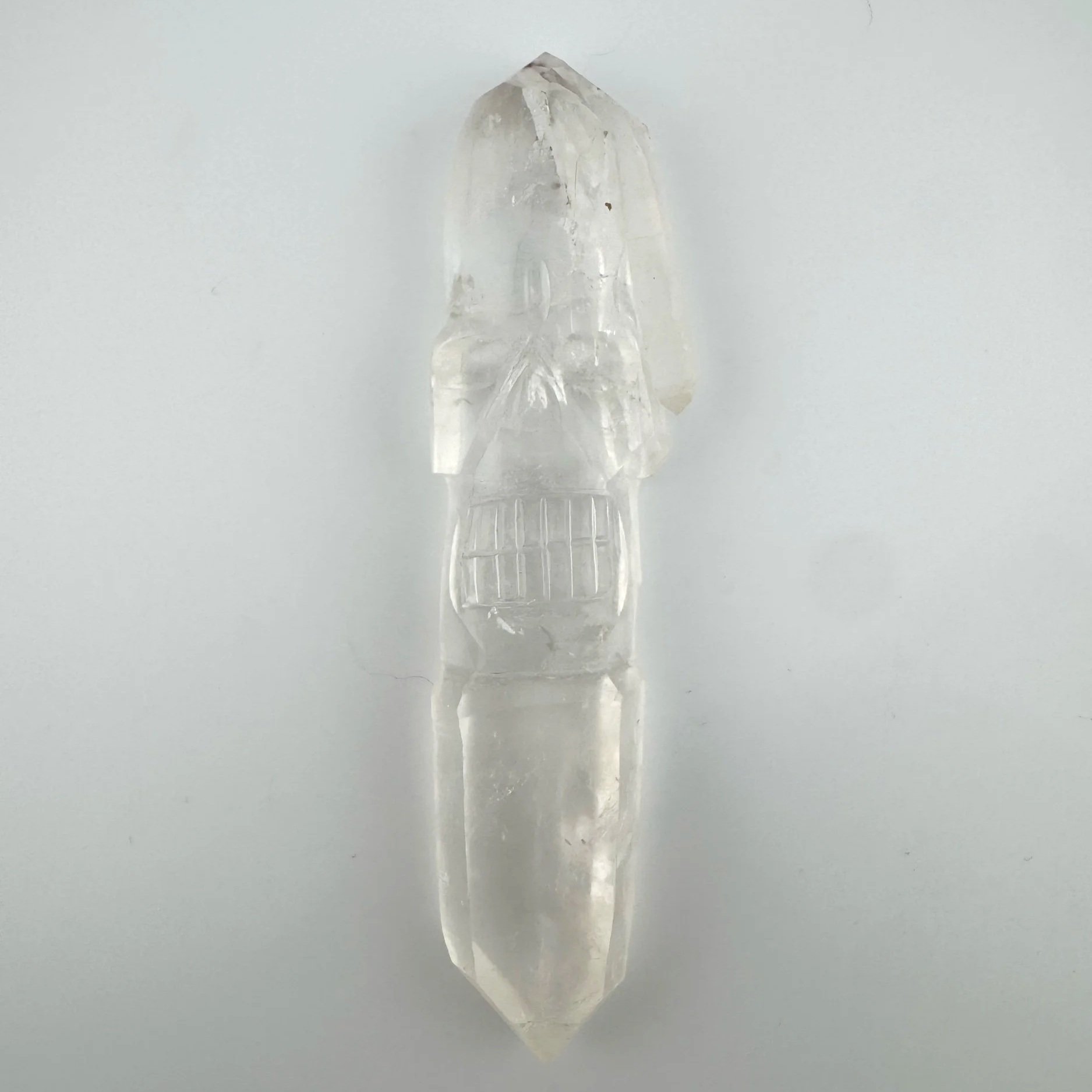 Leandro de Souza Cathedral Quartz Shaman Skull Wand