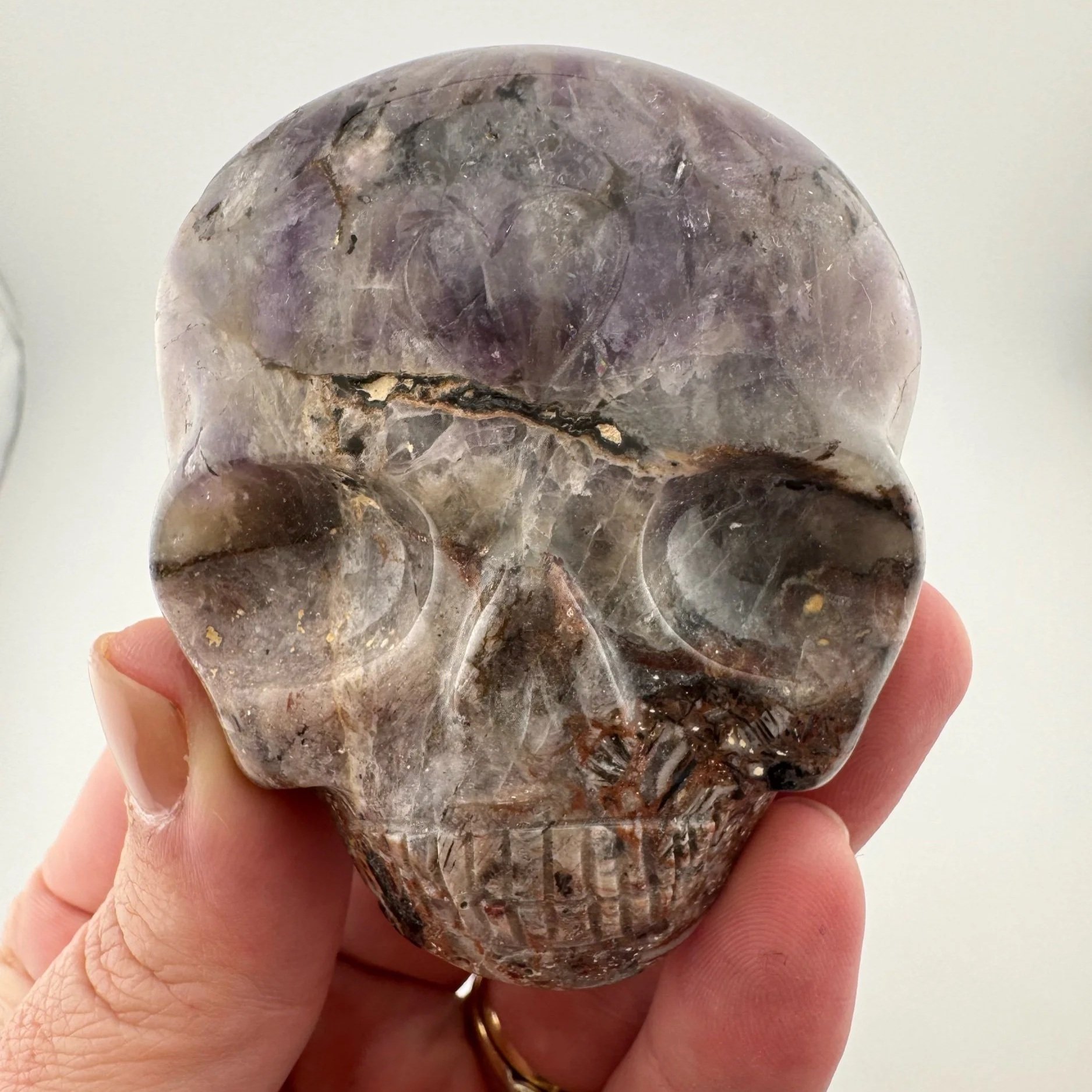 Leandro de Souza Fascia Jasper Magical Child Palm Skull