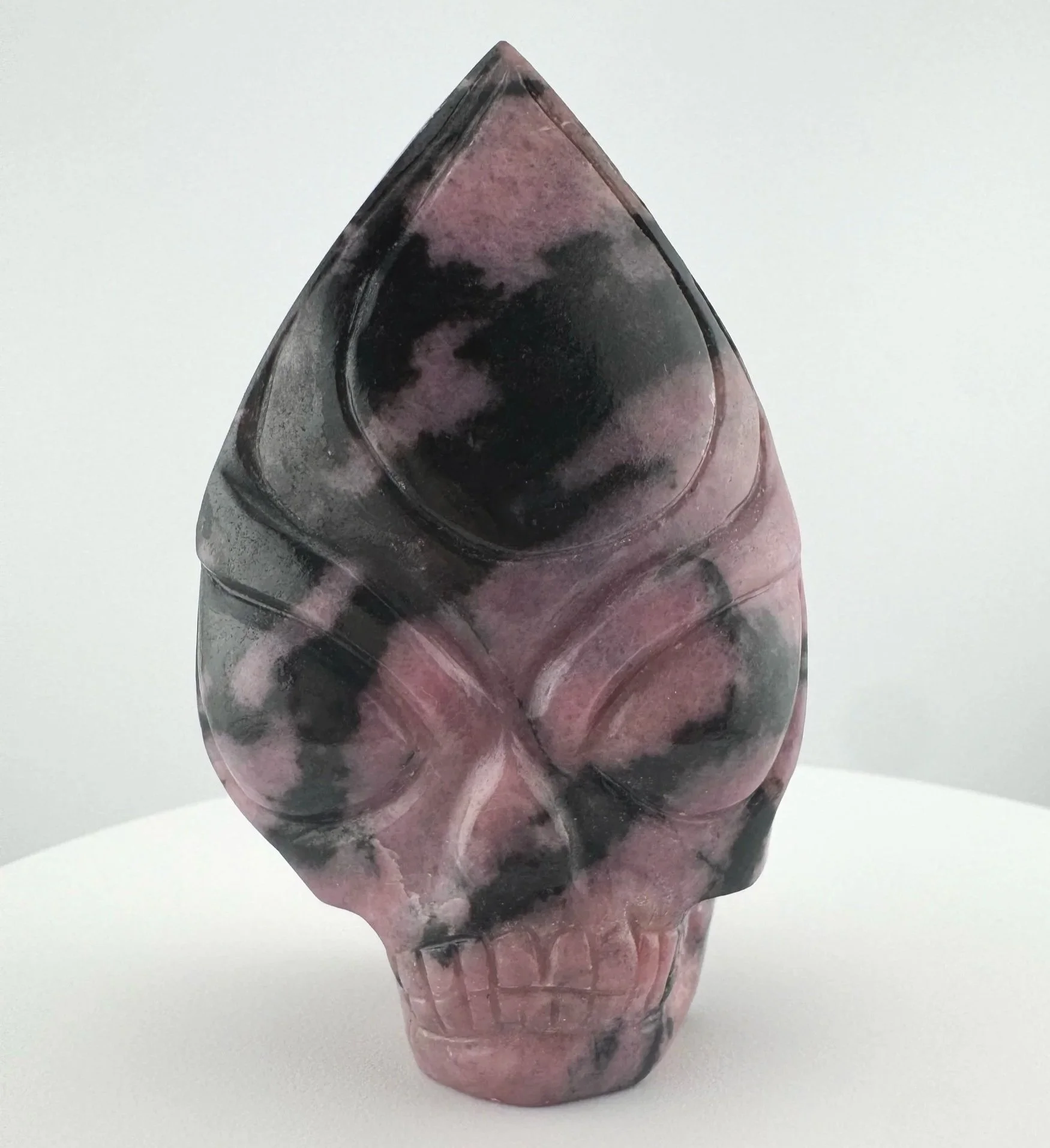 Leandro de Souza Rhodonite Flame Skull