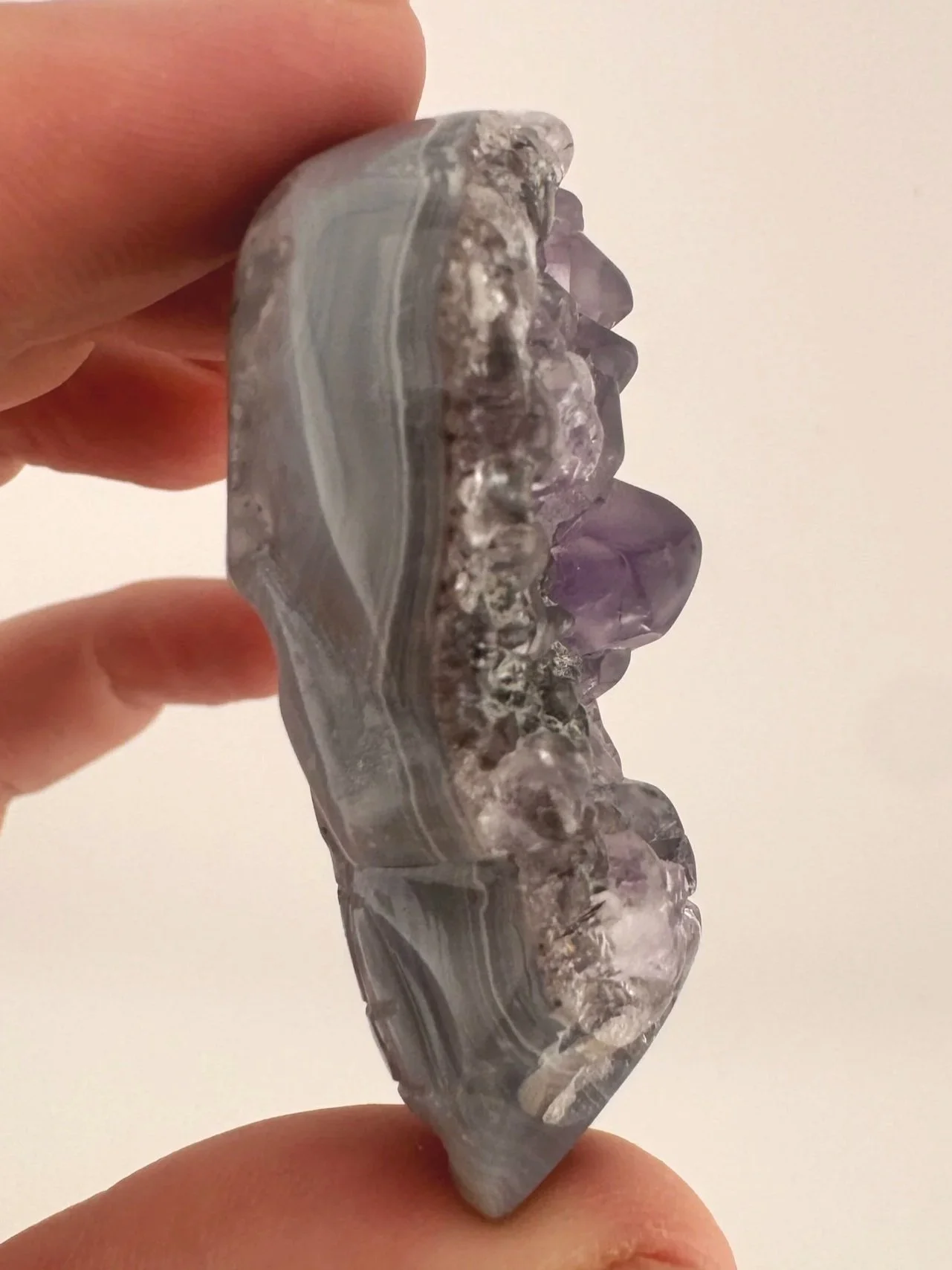 Igor de Souza Amethyst Geode Shaman Skull