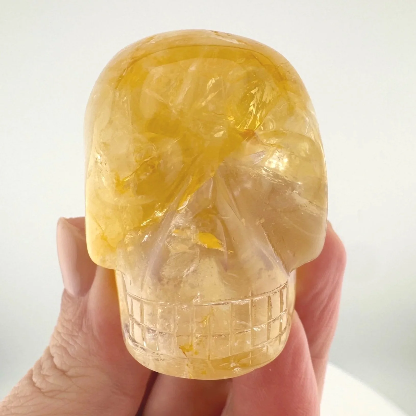 Leandro de Souza Golden Healer Quartz Skull