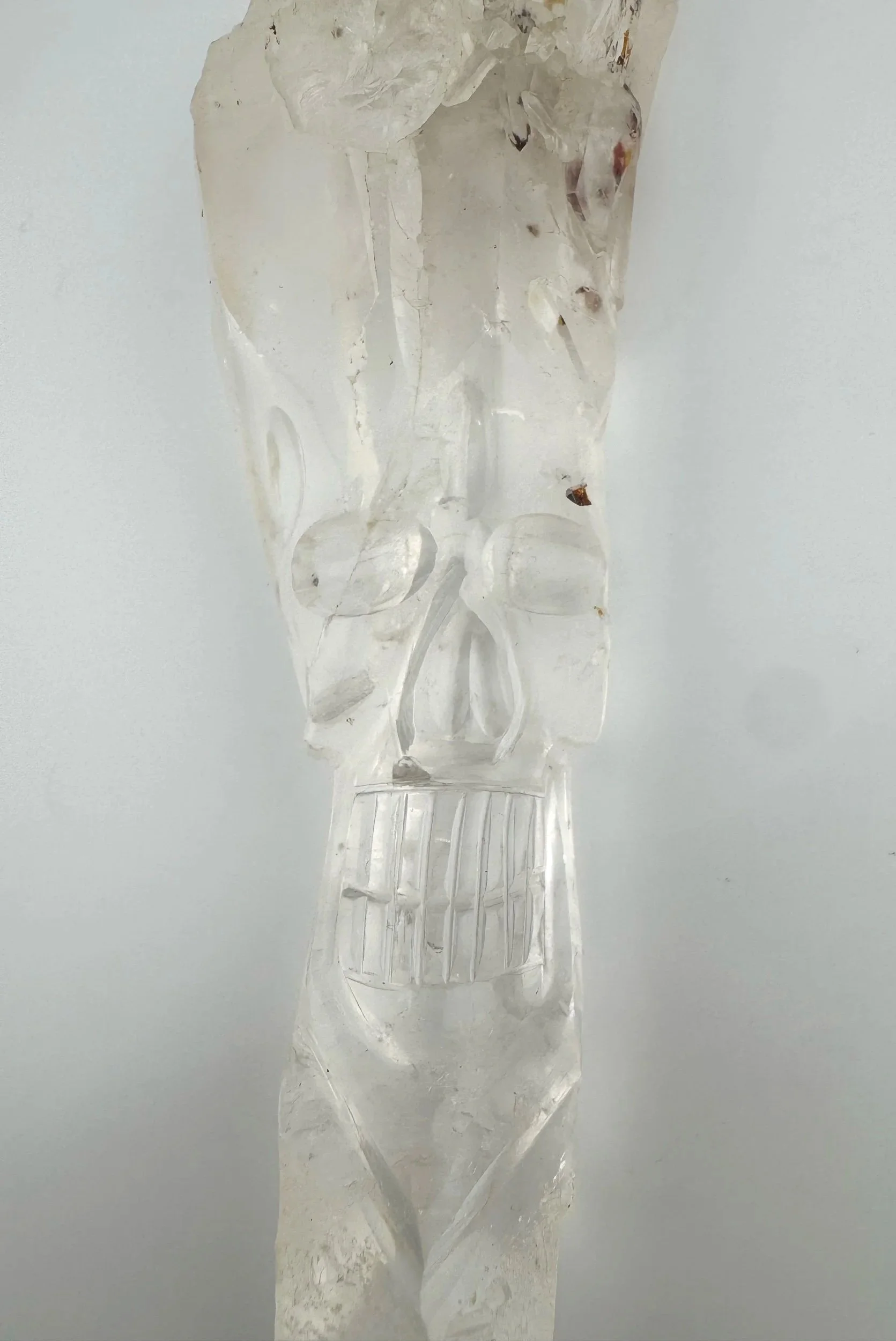 Leandro de Souza Cathedral Quartz Shaman Skull Wand