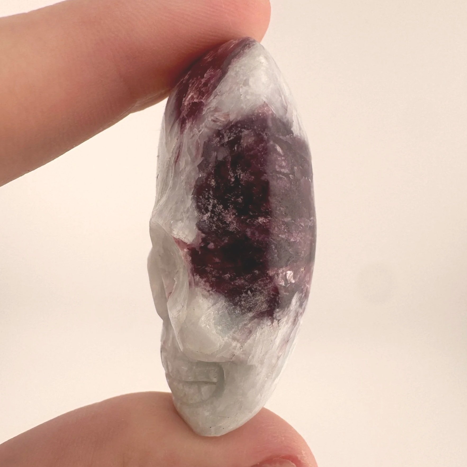 Leandro de Souza Paraiba Tourmaline in Feldspar Palm Skull