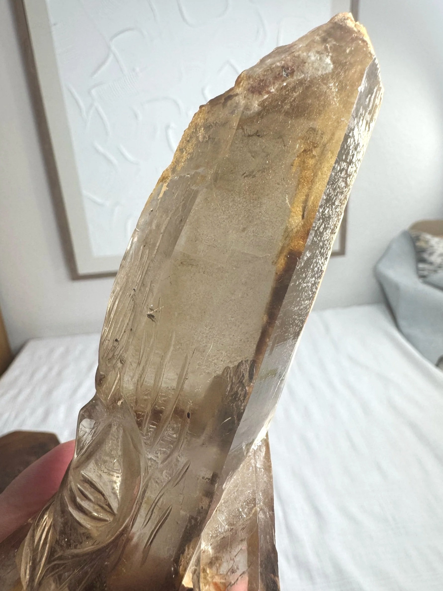 Leandro de Souza Cathedral Quartz Jesus Wand