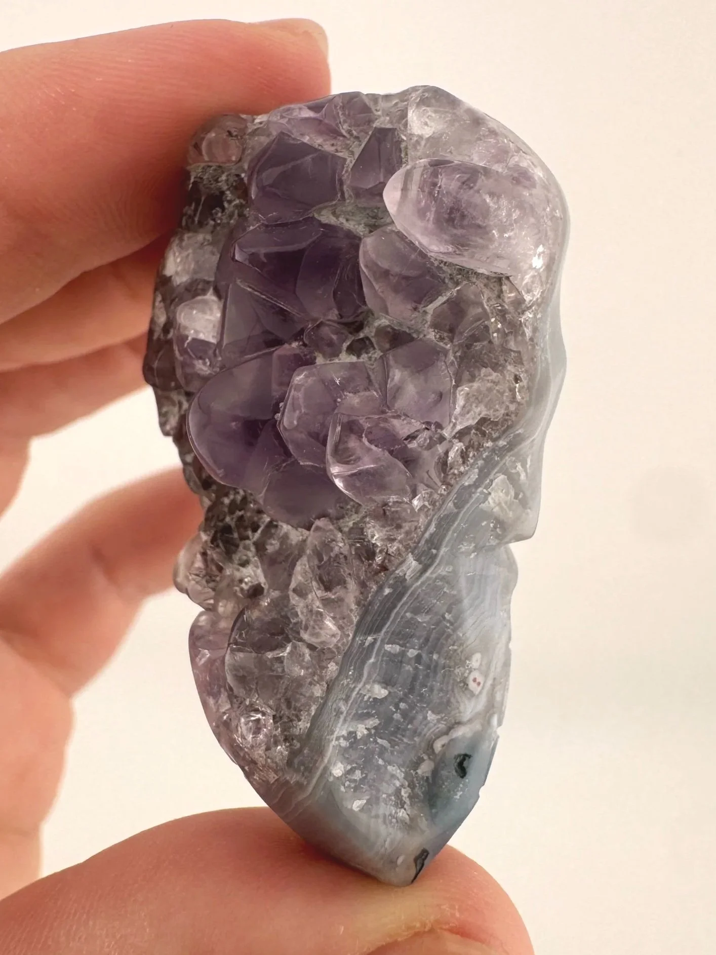 Igor de Souza Amethyst Geode Shaman Skull