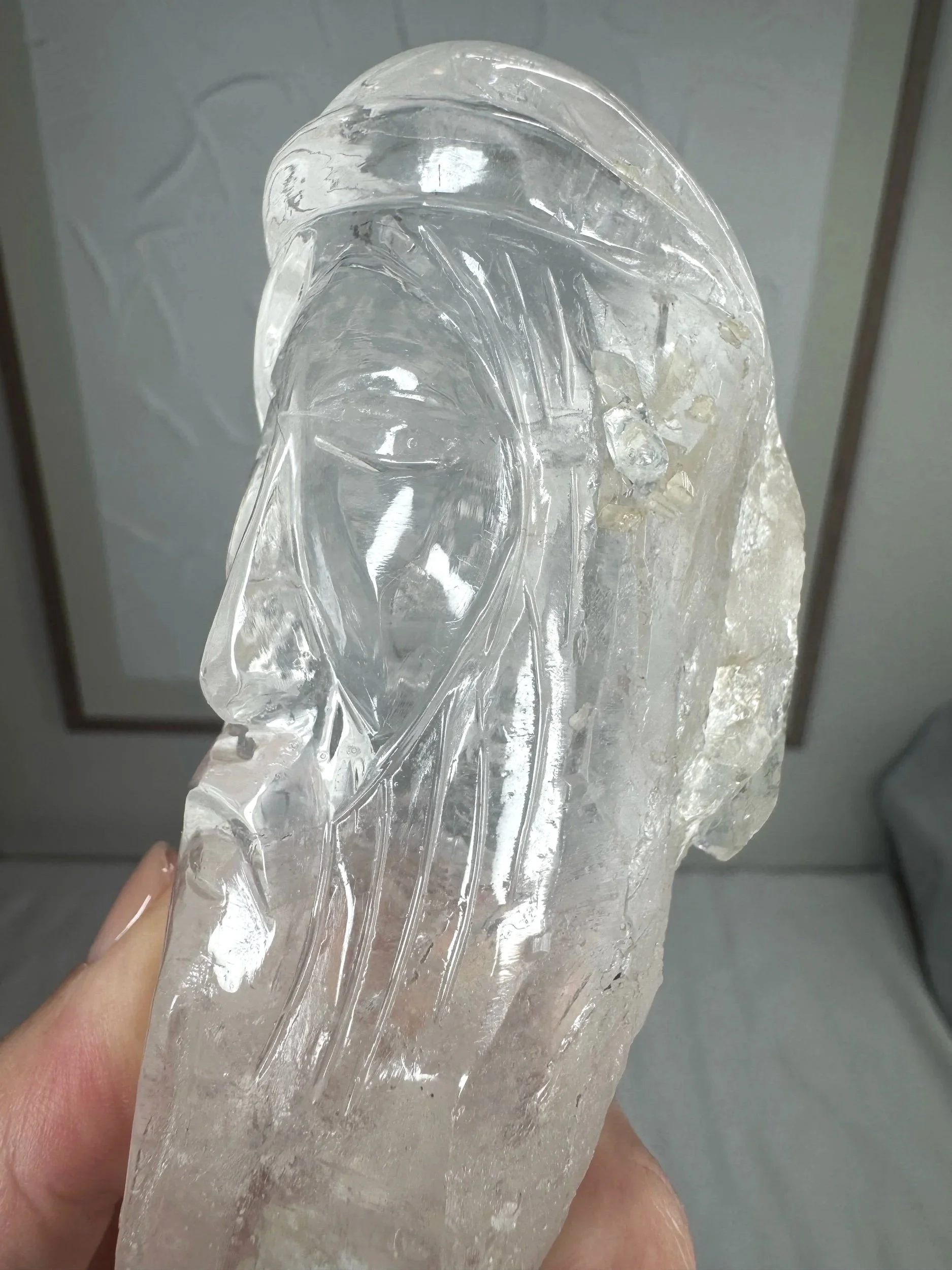Leandro de Souza Cathedral Quartz Jesus Wand