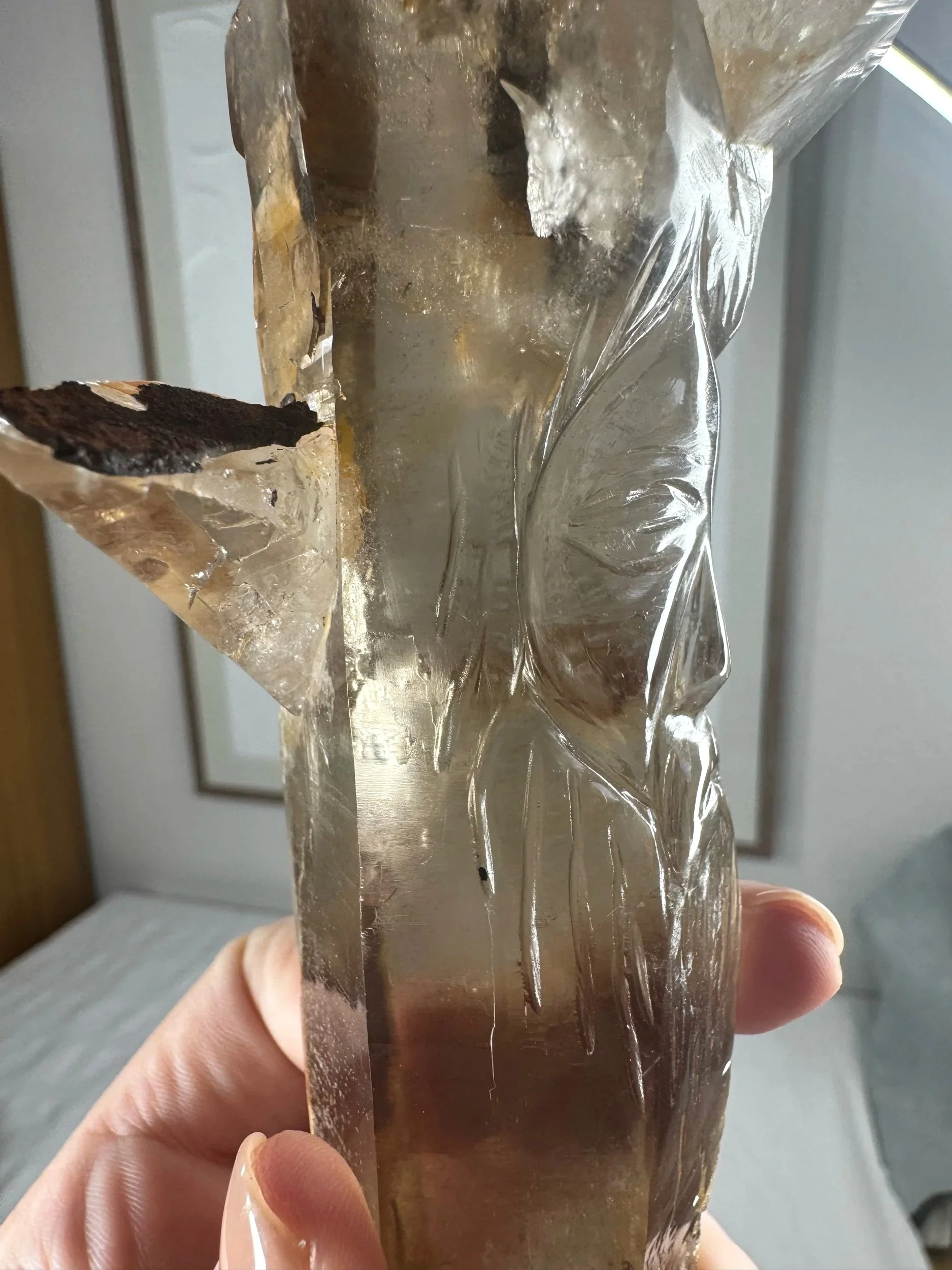 Leandro de Souza Cathedral Quartz Jesus Wand