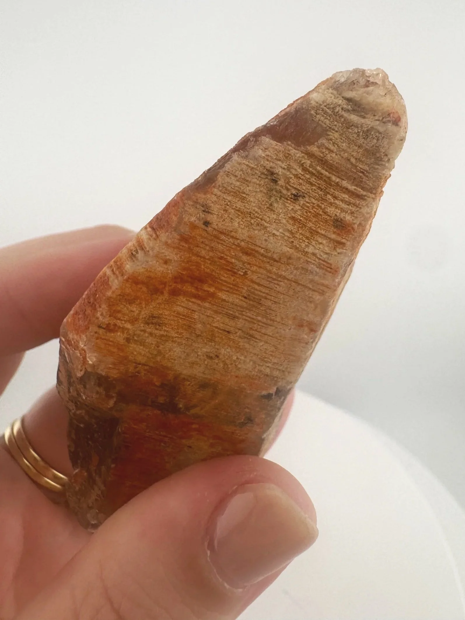 Igor de Souza Morion Tangerine Quartz Shaman Skull