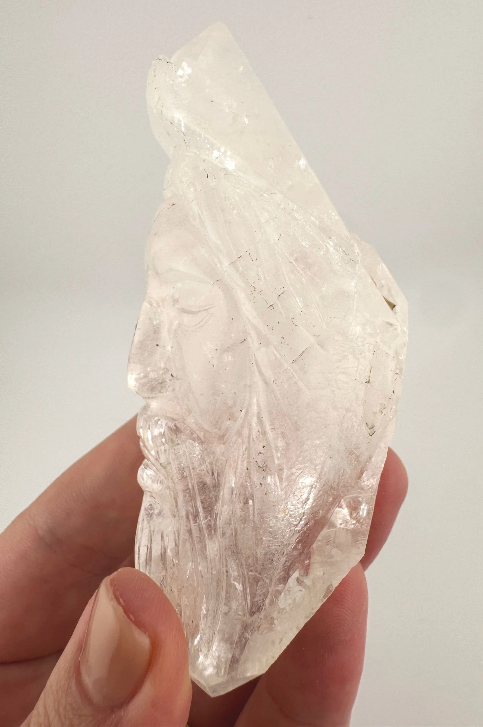 Leandro de Souza Cathedral Quartz Jesus Wand