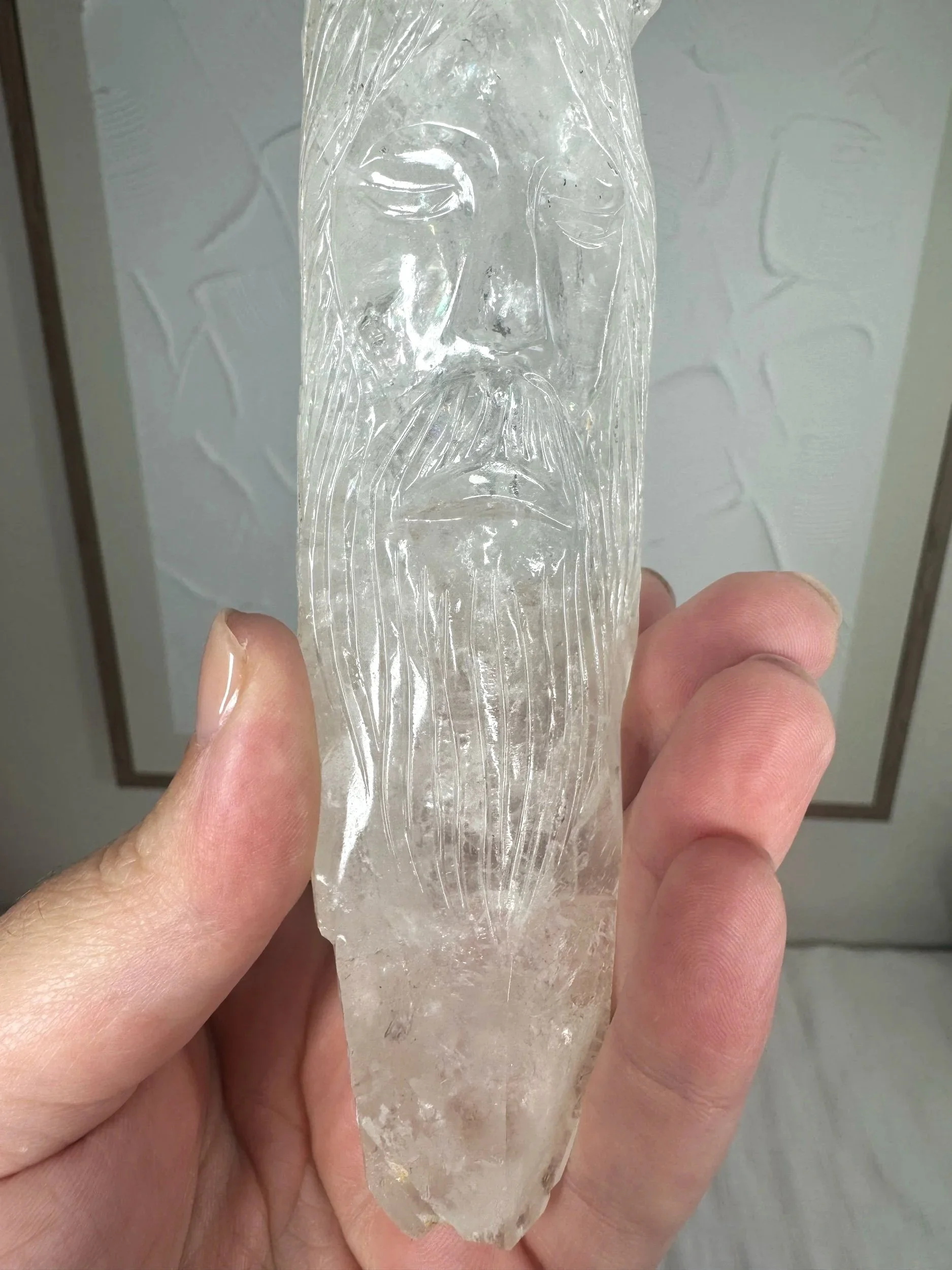 Leandro de Souza Cathedral Quartz Jesus Wand