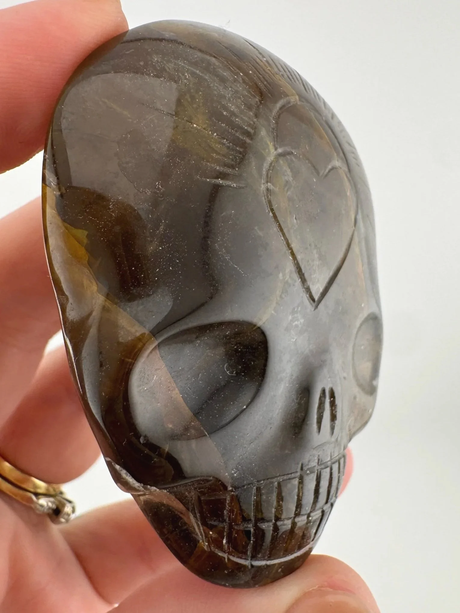 Leandro de Souza Smoky Golden Healer Palm Skull