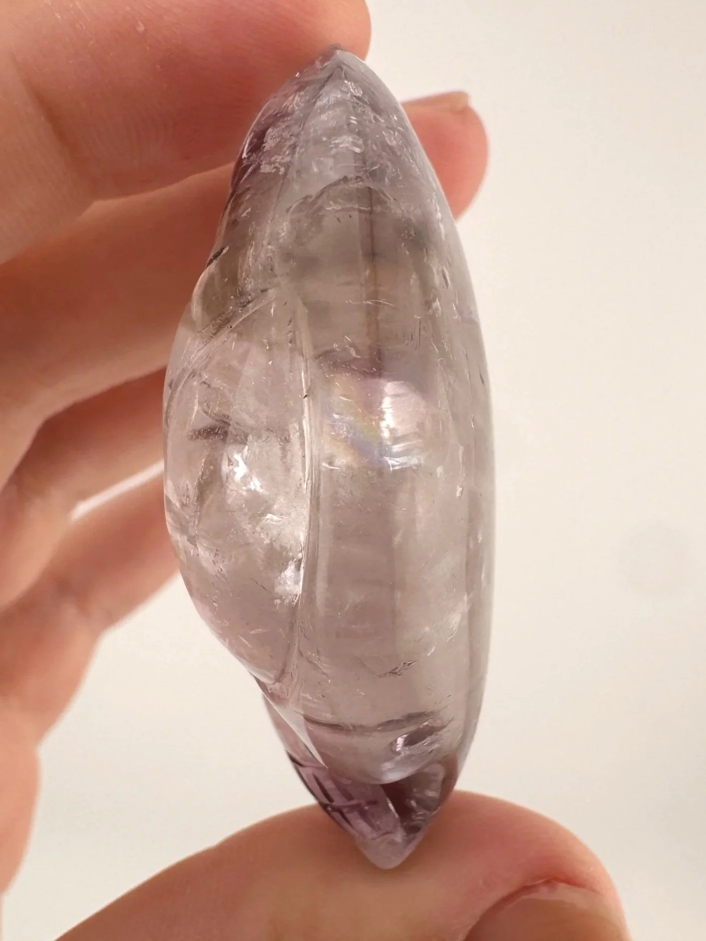 Leandro de Souza Elestial Trapiche Amethyst Palm Skull
