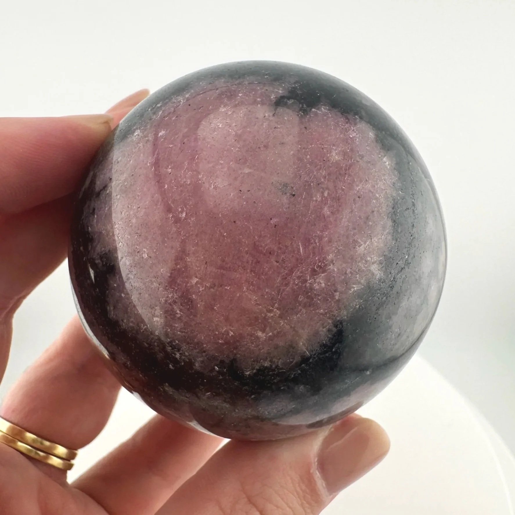 Rhodonite Sphere - 63mm