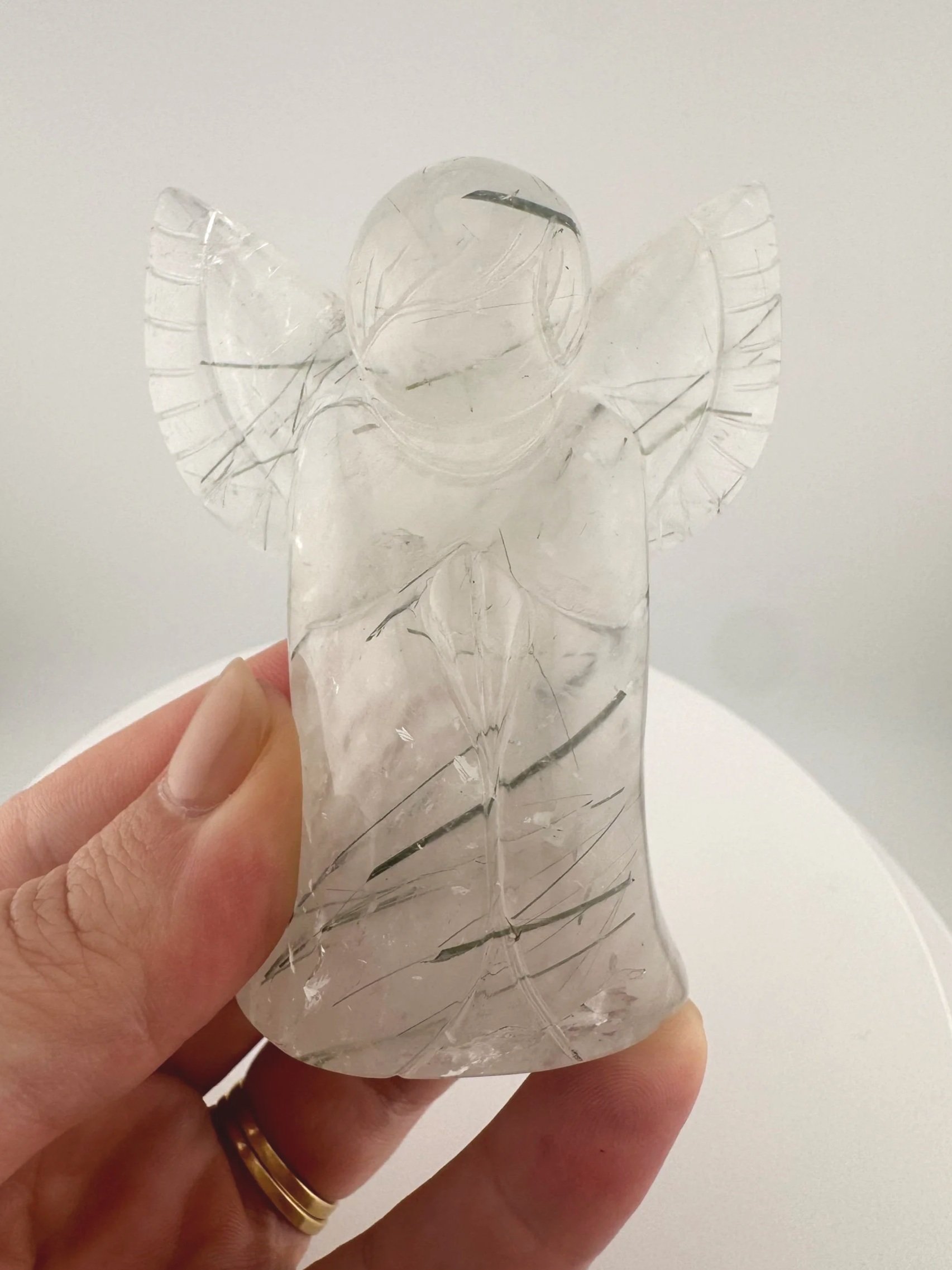 Leandro de Souza Epidote in Quartz Angel
