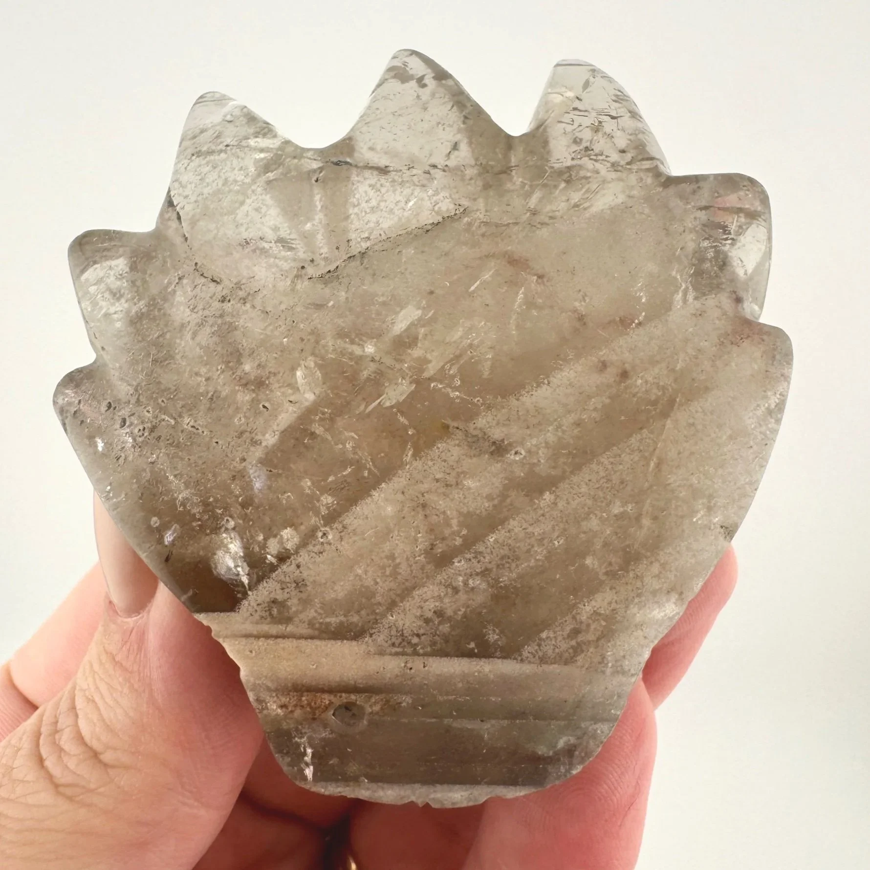 Leandro de Souza Chlorite Phantom Garden Quartz Dragon Skull