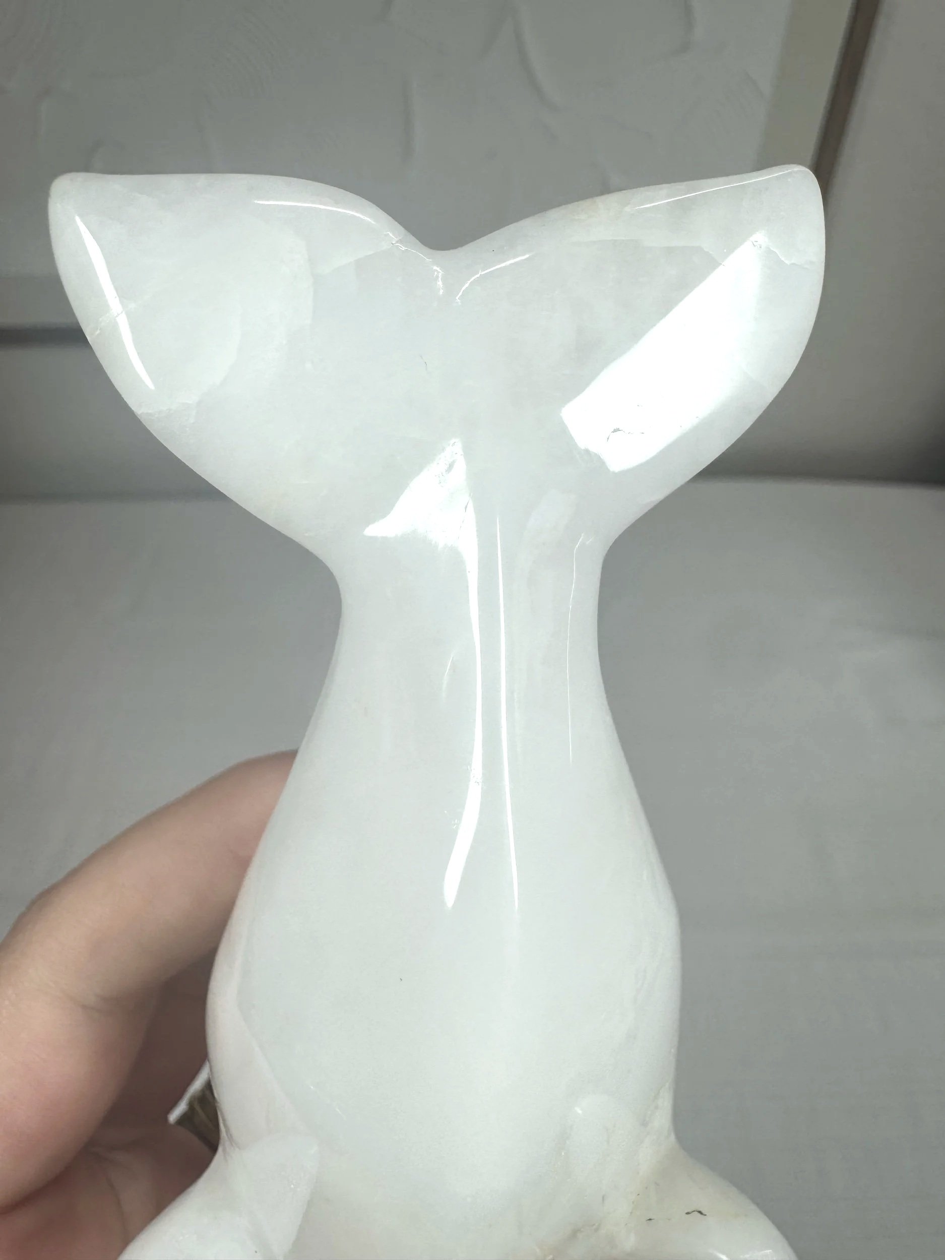 Leandro de Souza Snow Quartz Beluga Whale Sculpture
