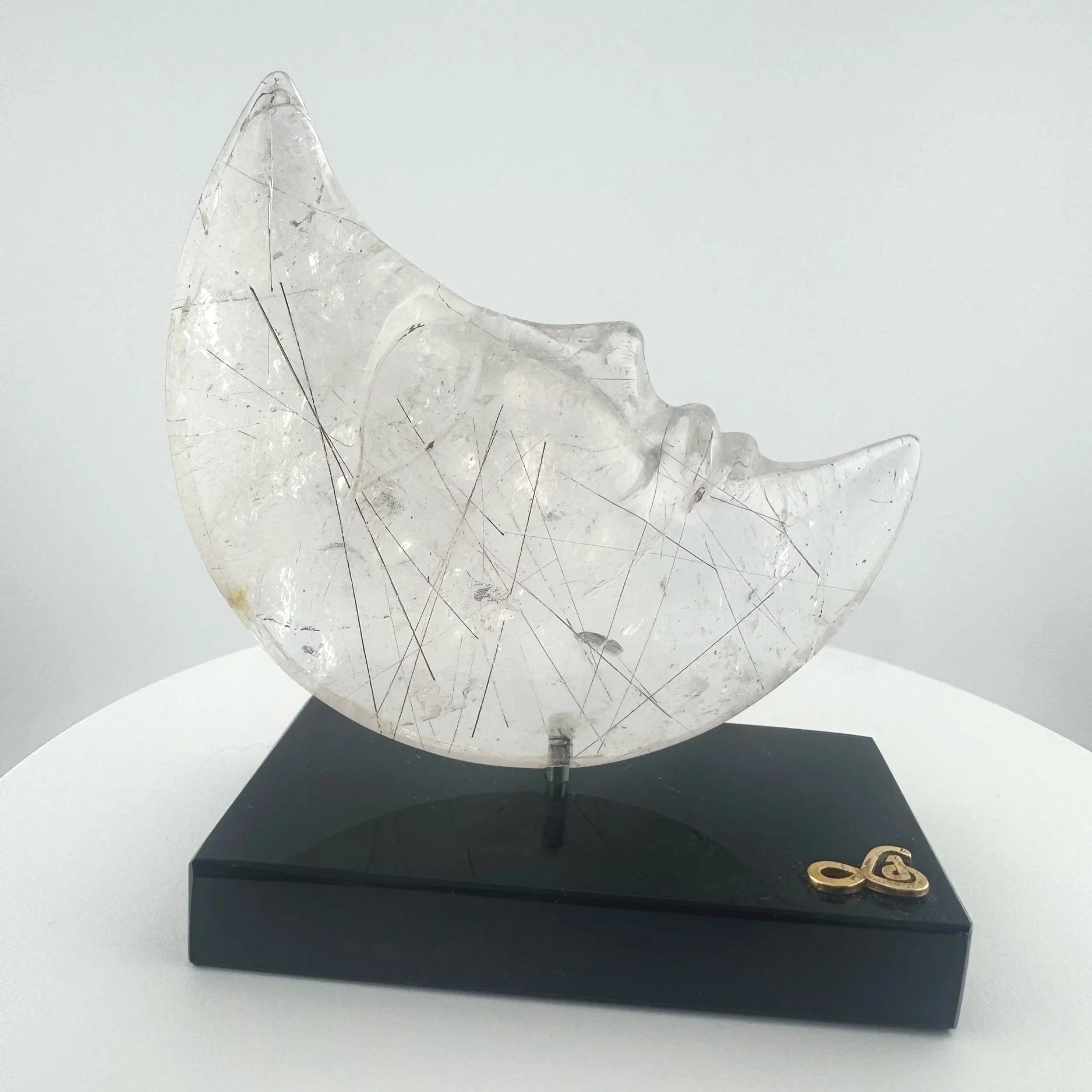 Leandro de Souza Red Rutile in Quartz Moon