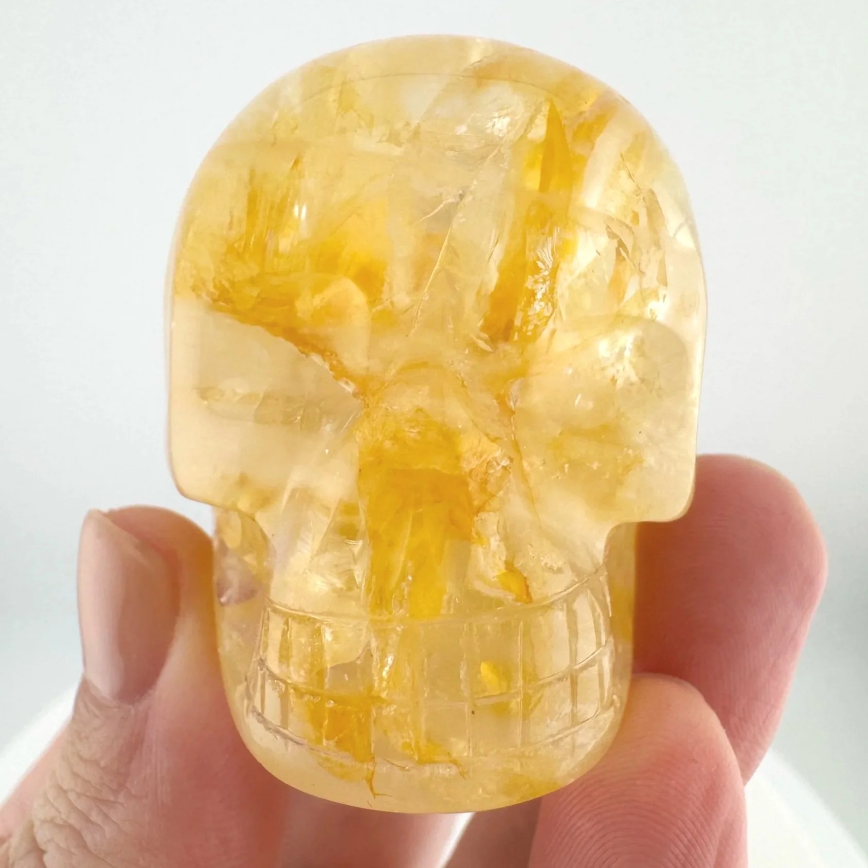 Leandro de Souza Golden Healer Quartz Skull