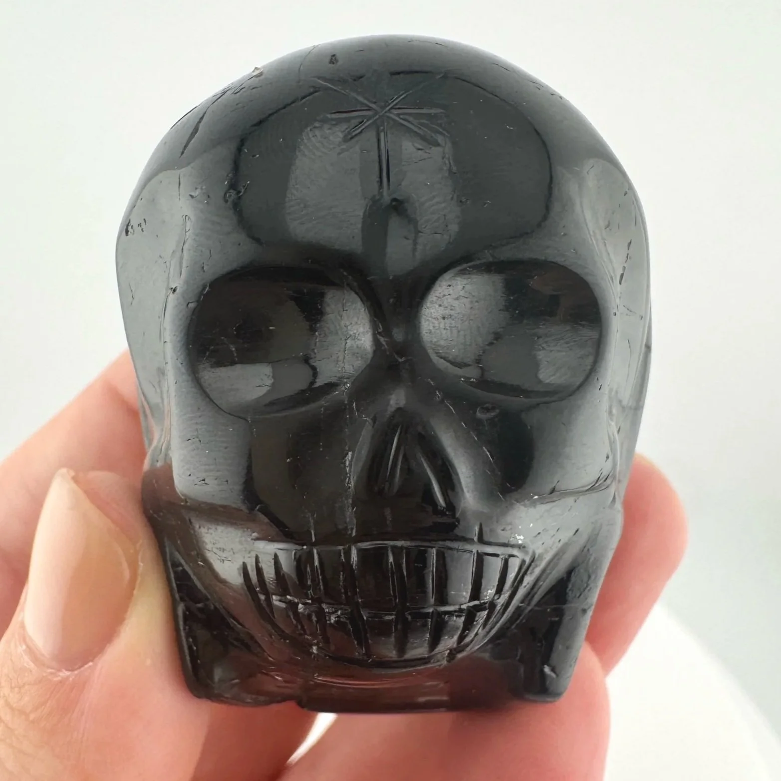 Leandro de Souza Black Tourmaline Star Being Twin Flame Skull