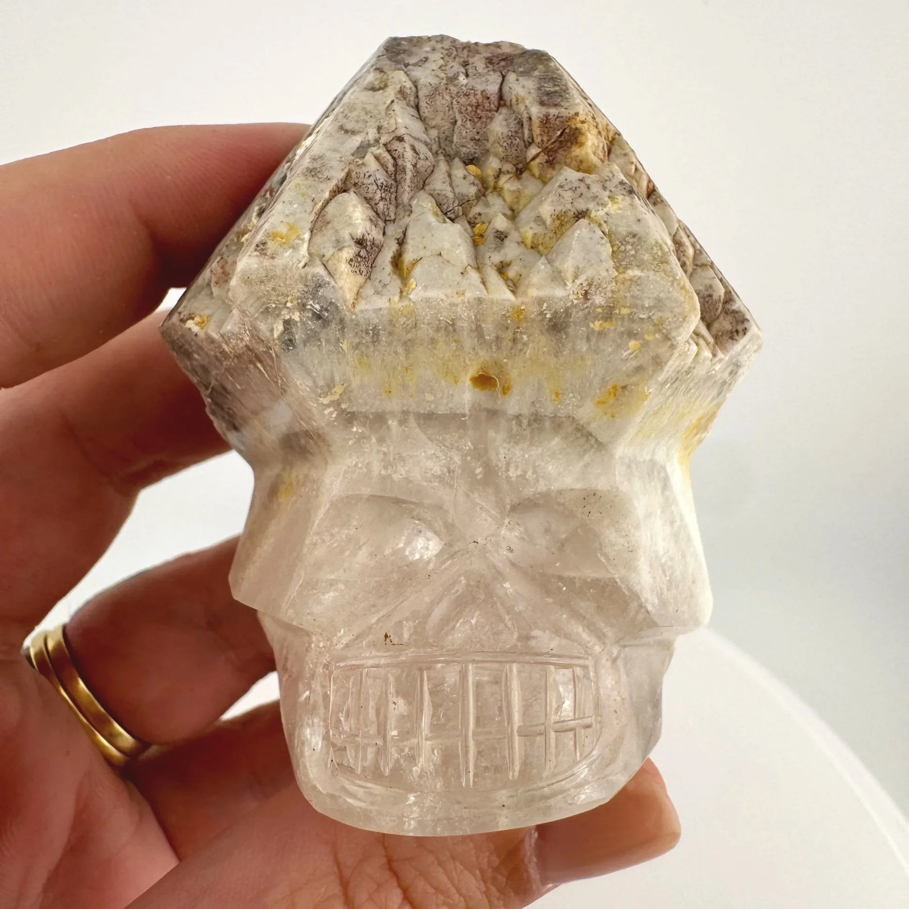 Igor de Souza Candle Quartz Shaman Skull