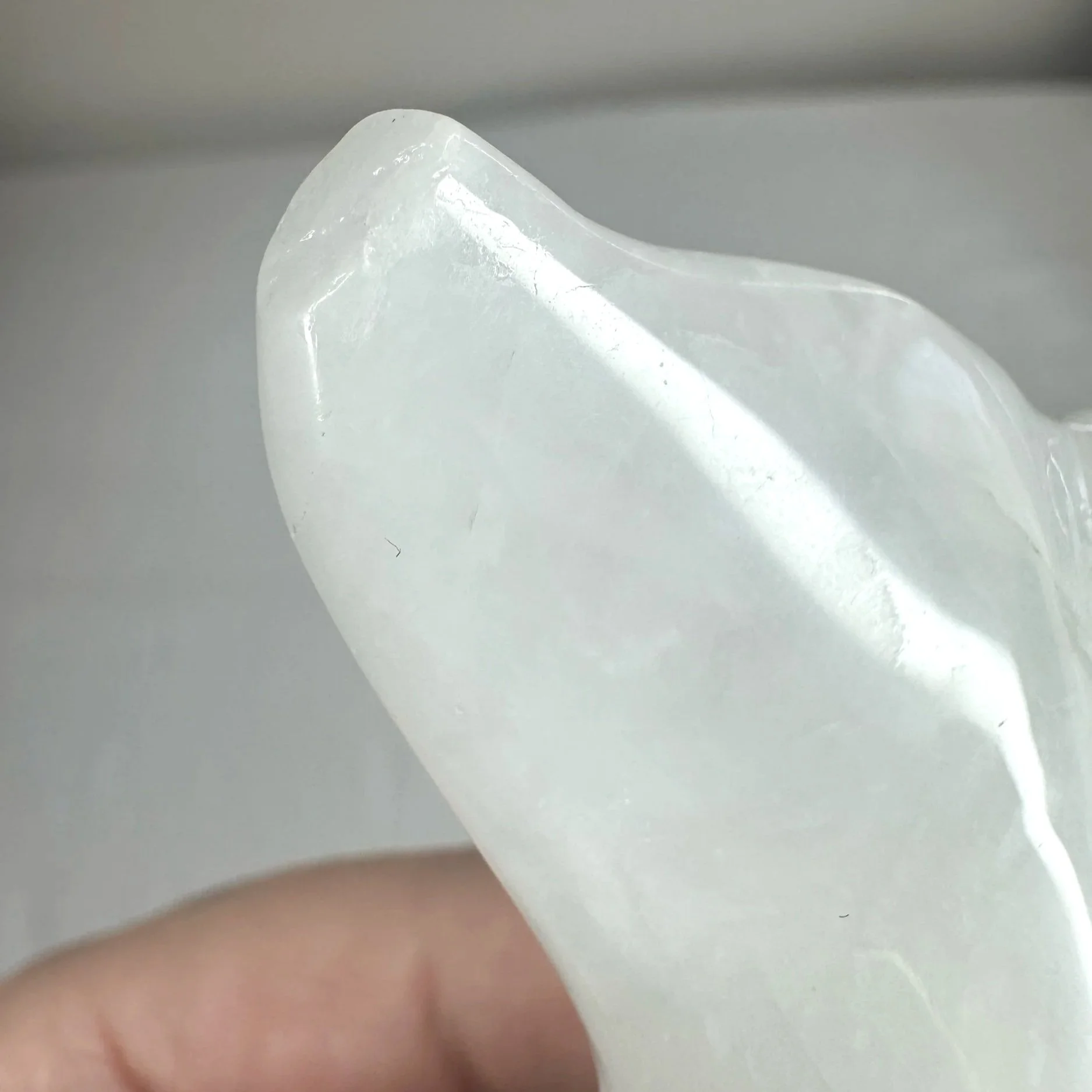 Leandro de Souza Snow Quartz Beluga Whale Sculpture