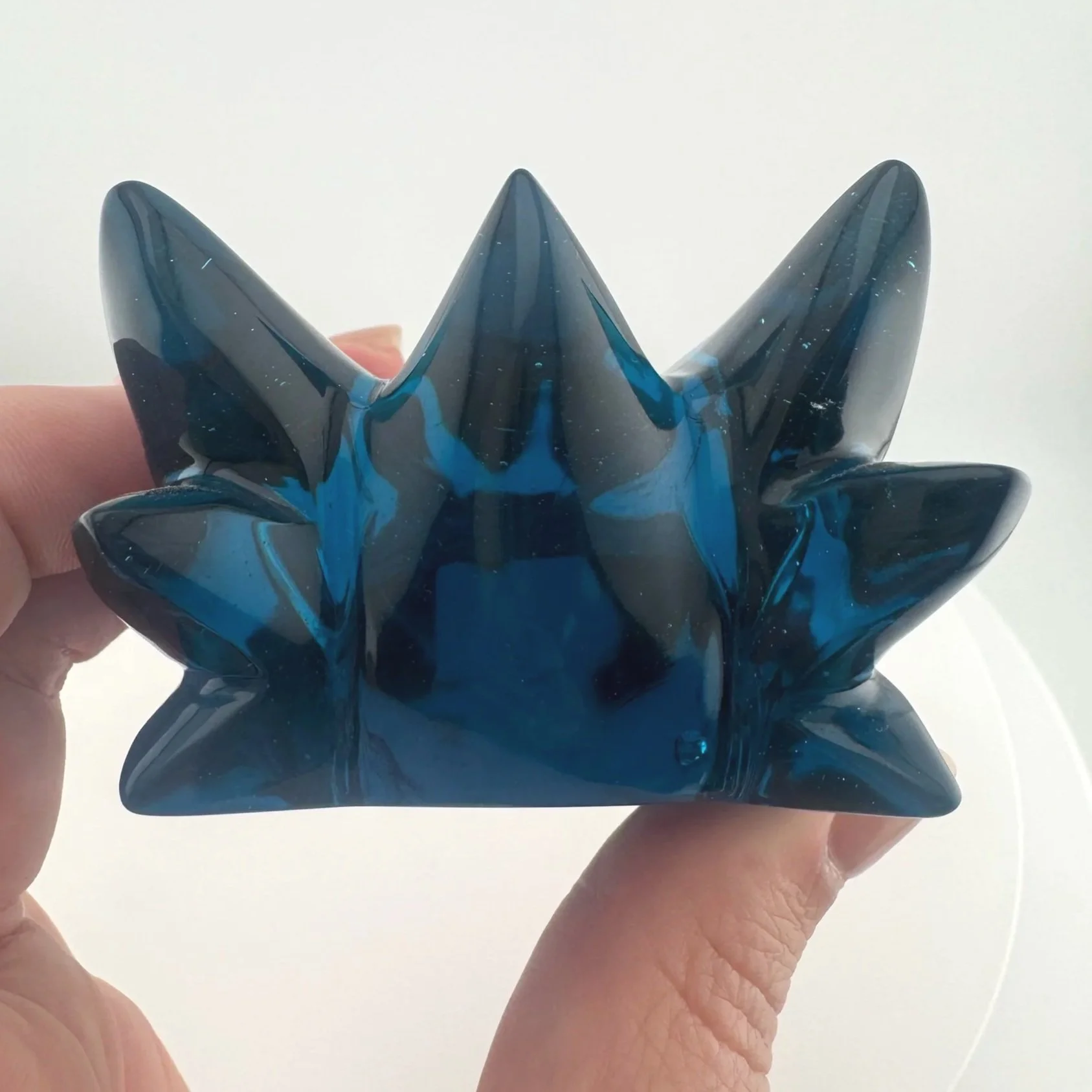 Leandro de Souza Blue Obsidian Dragon Skull