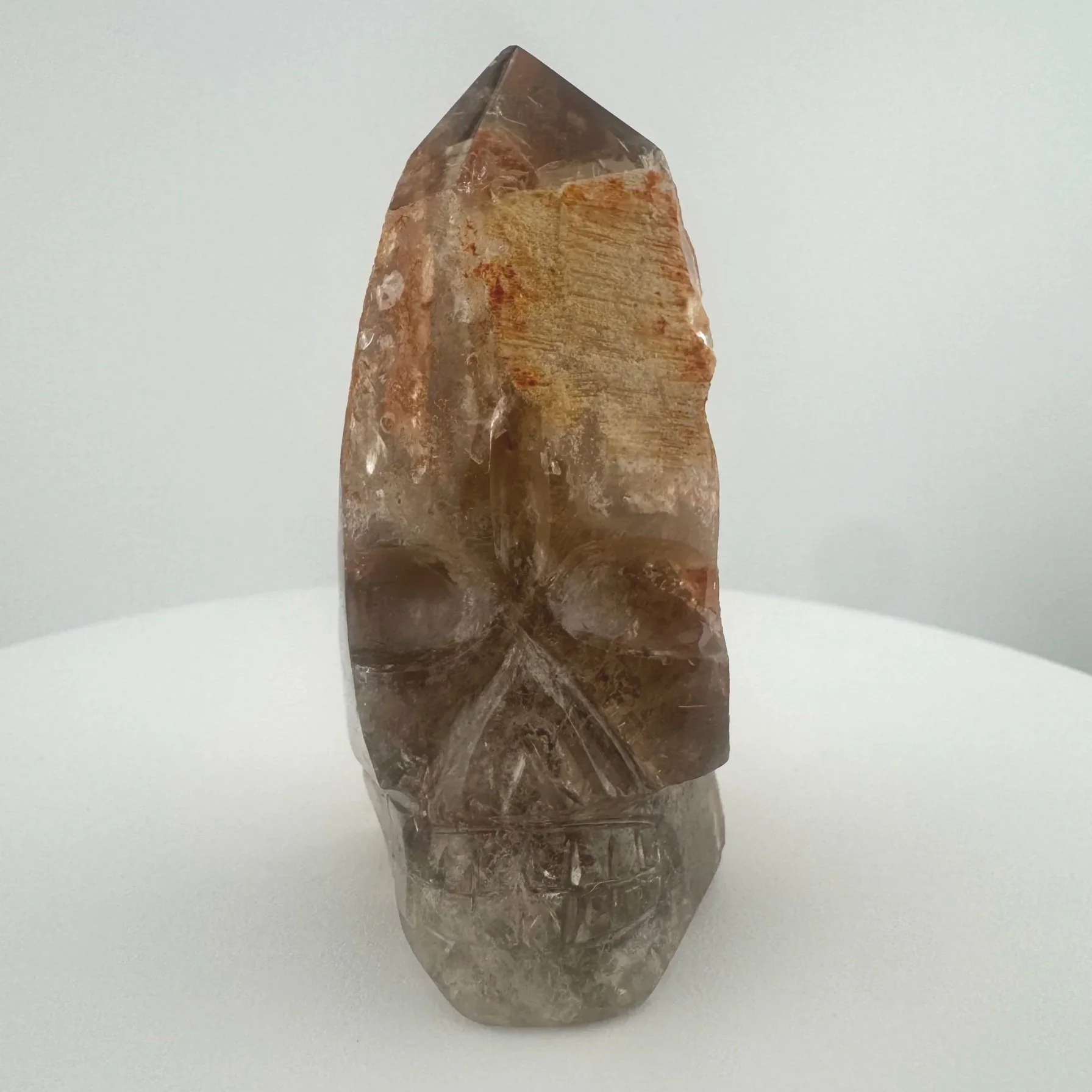 Igor de Souza Morion Tangerine Quartz Shaman Skull
