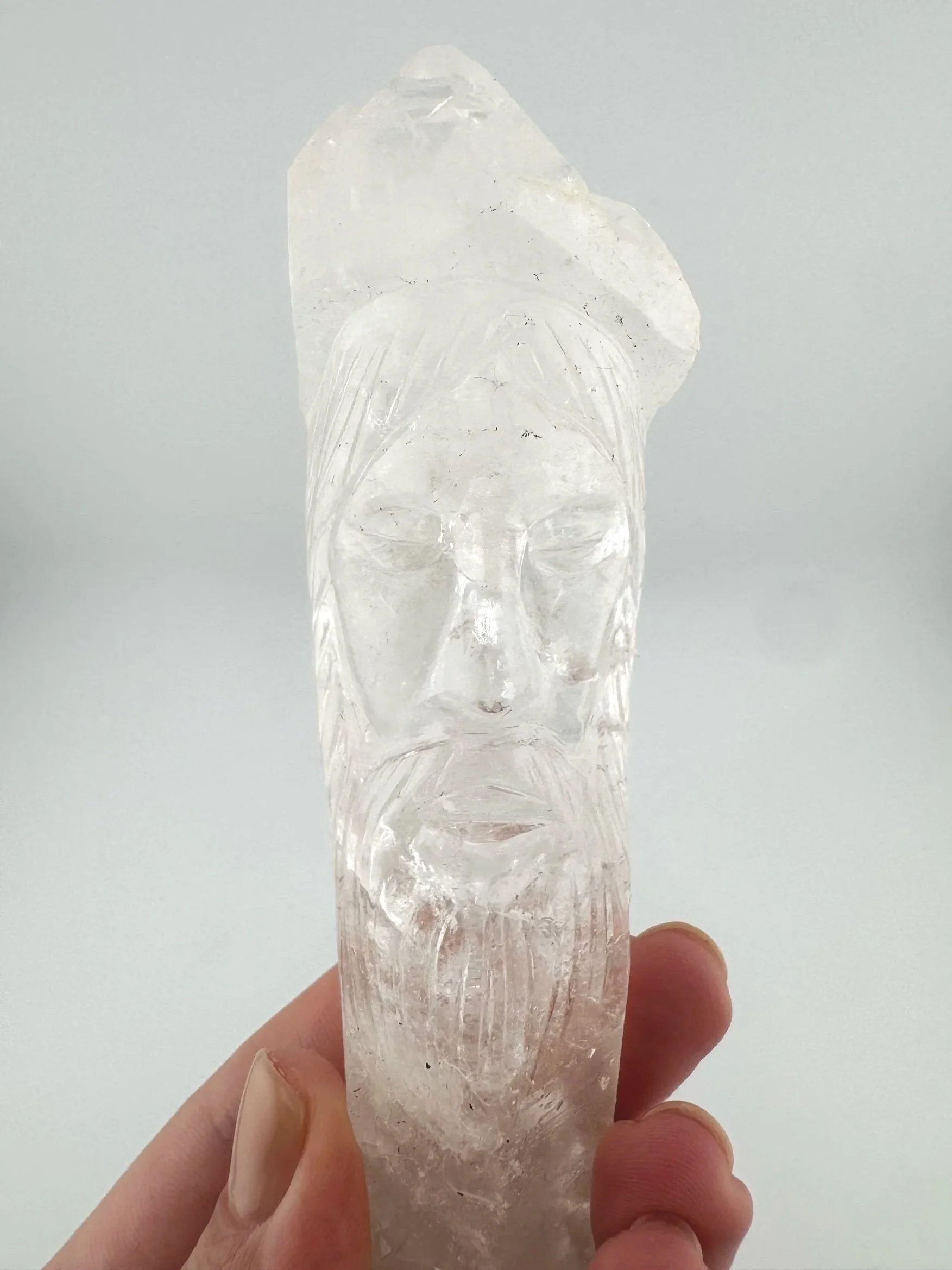 Leandro de Souza Cathedral Quartz Jesus Wand