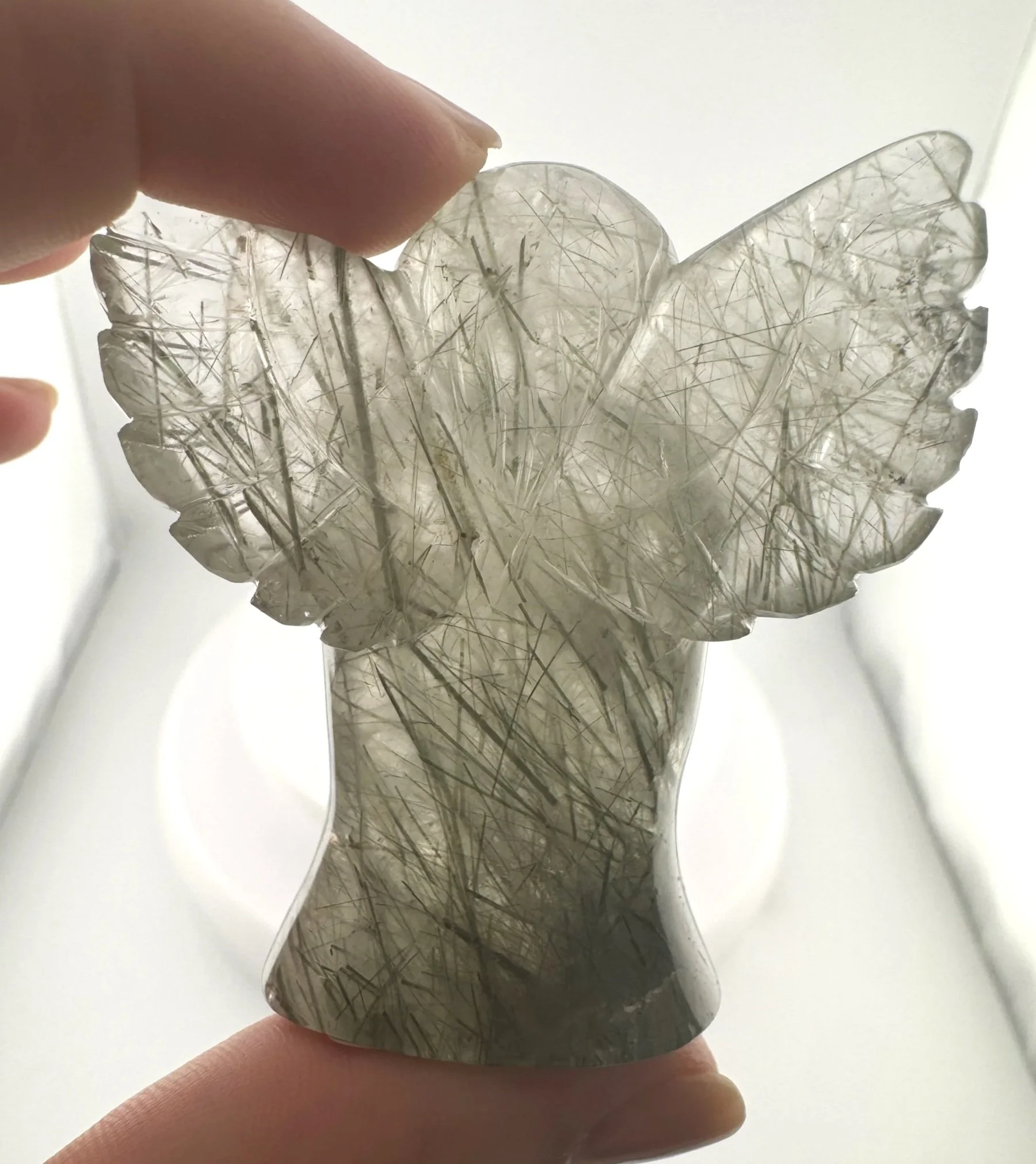 Leandro de Souza Epidote in Quartz Angel