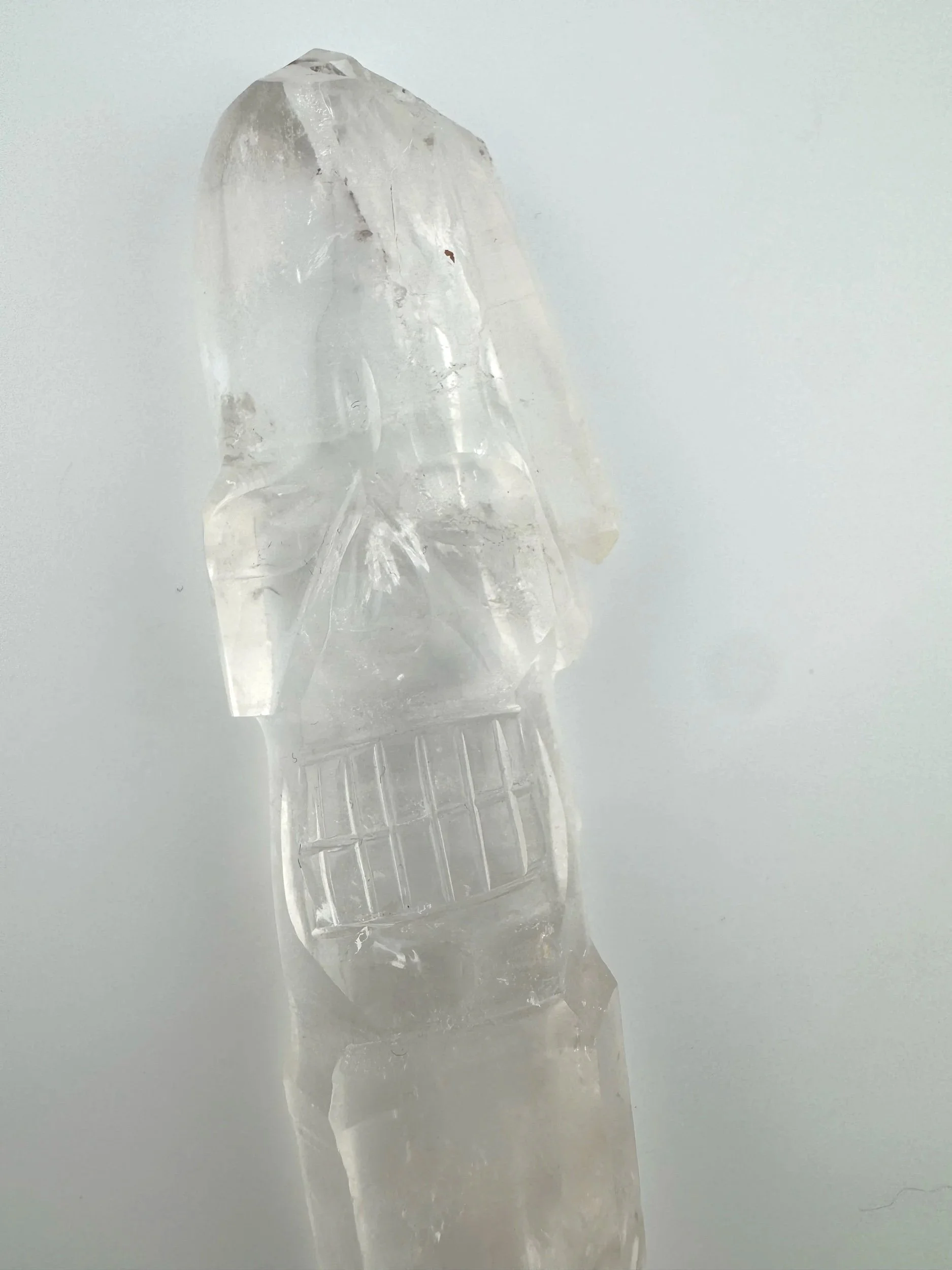Leandro de Souza Cathedral Quartz Shaman Skull Wand