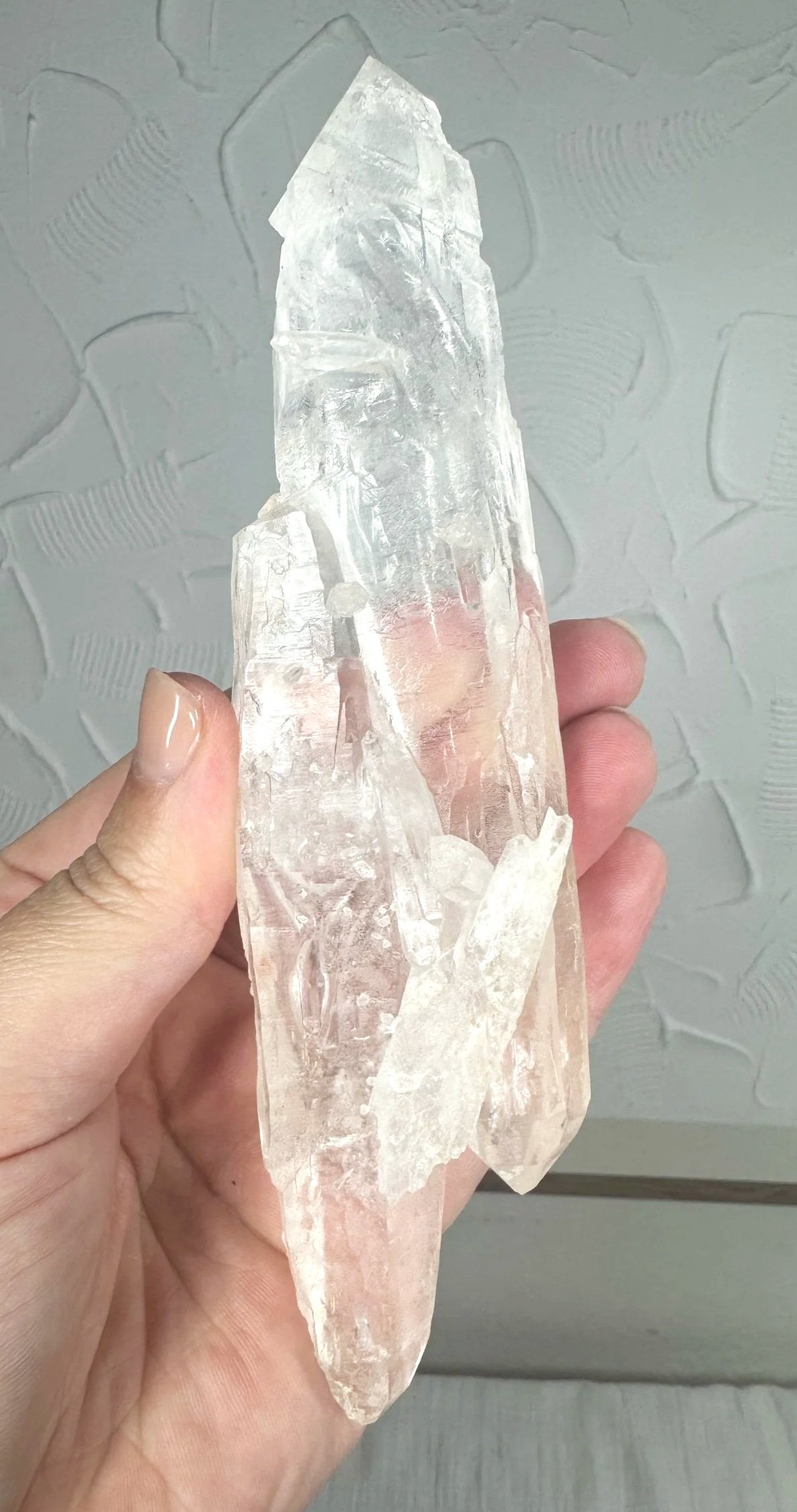 Leandro de Souza Cathedral Quartz Jesus and Mary Wand