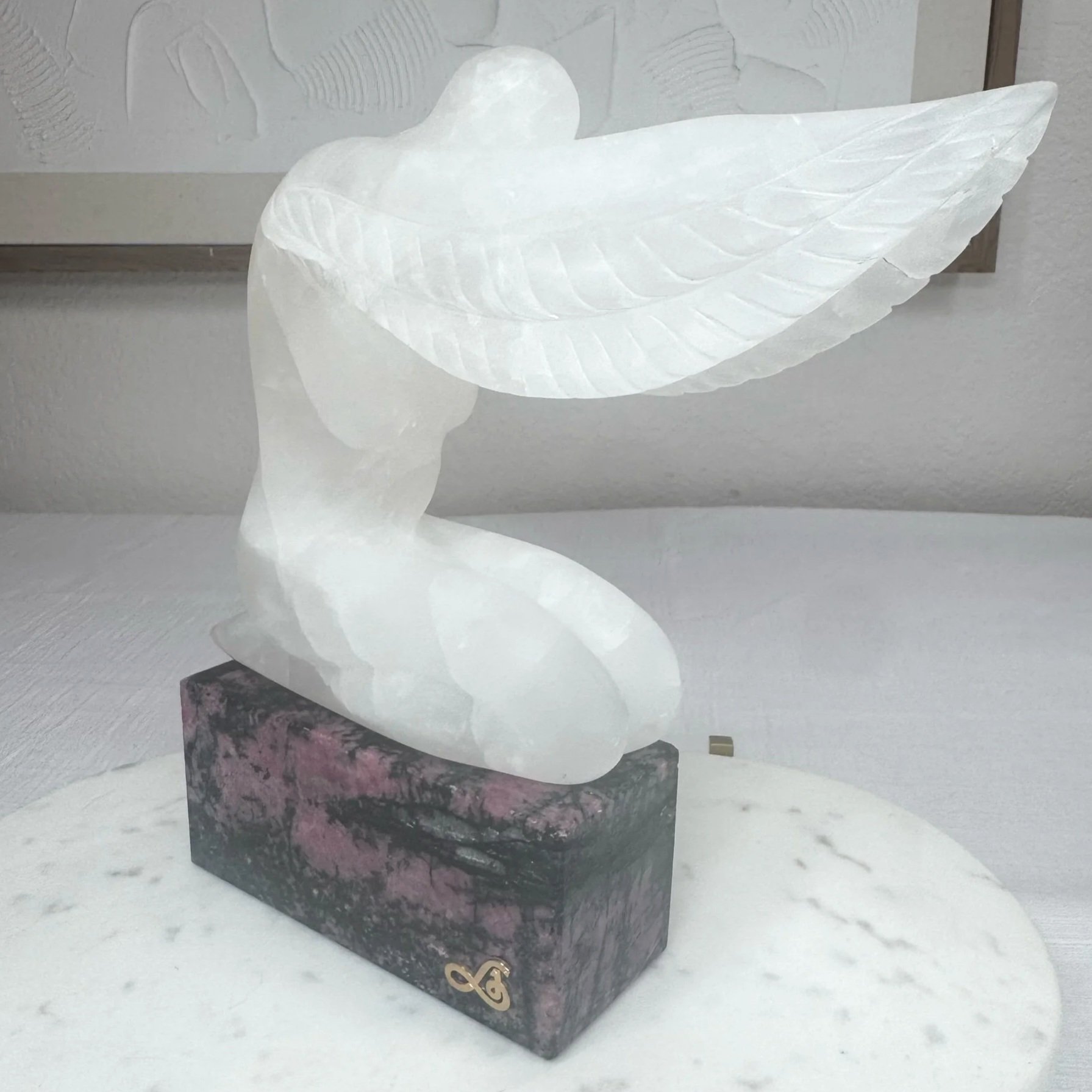 Leandro de Souza Praying Angel Sculpture