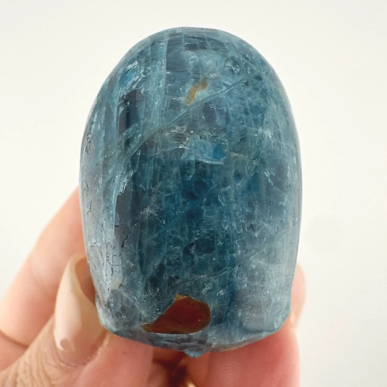 Igor de Souza Blue Apatite Shaman Skull
