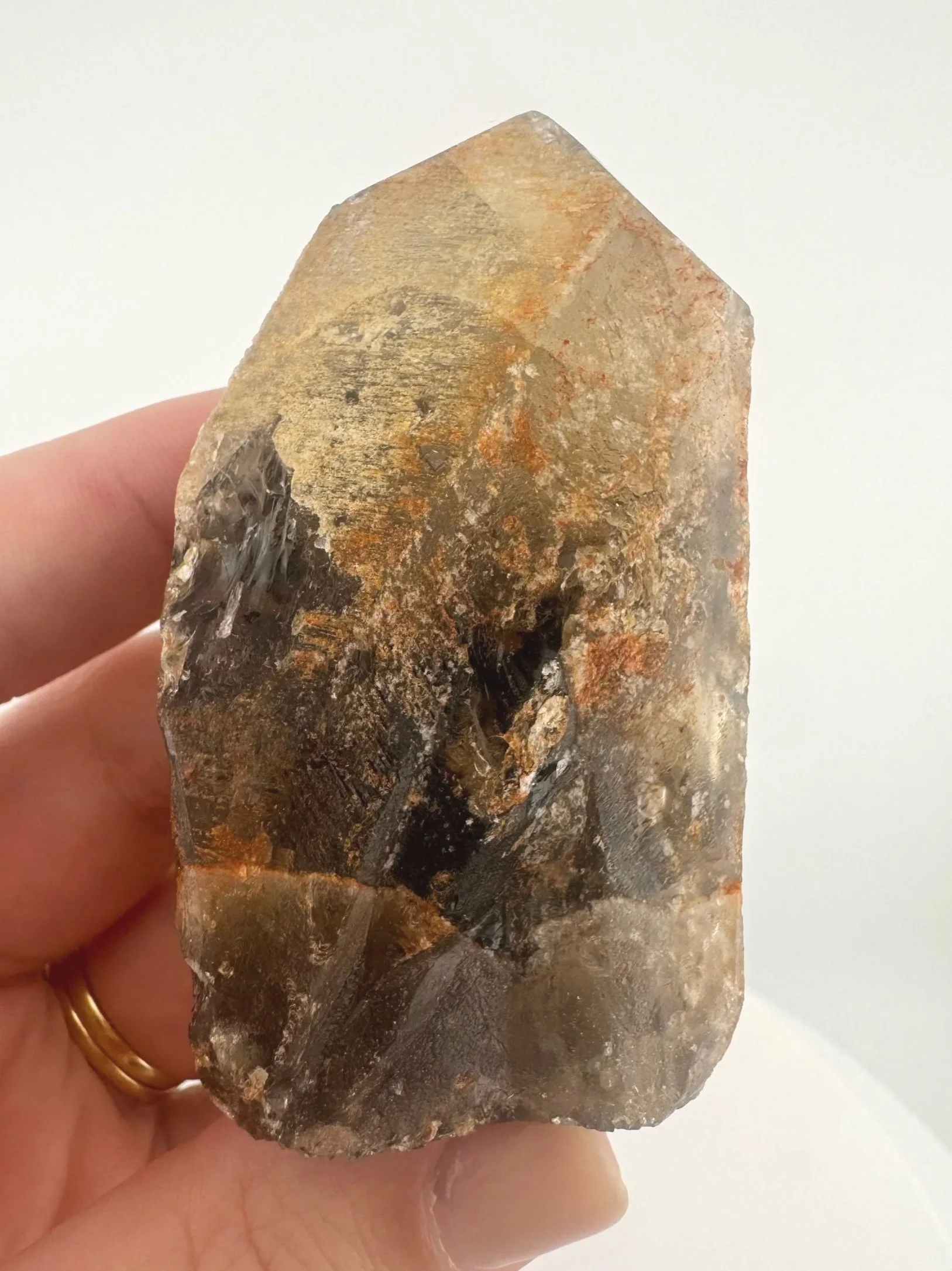 Igor de Souza Morion Tangerine Quartz Shaman Skull
