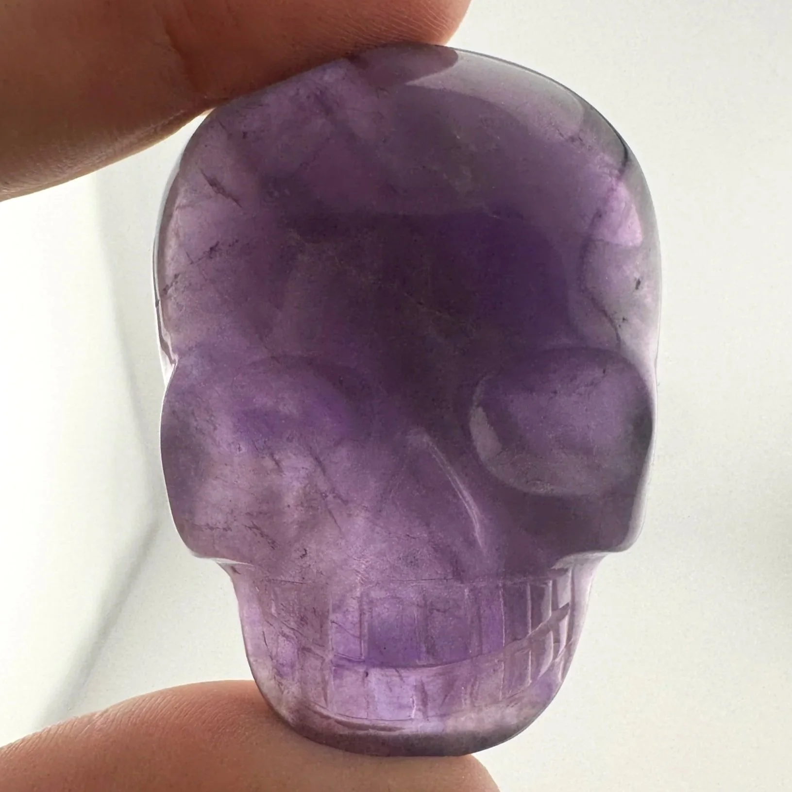 Leandro de Souza Amethyst Magical Child Palm Skull