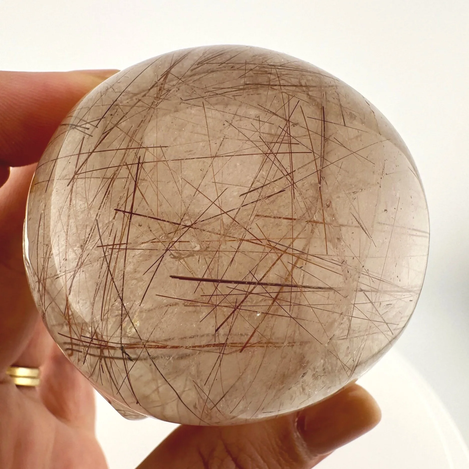 Leandro de Souza Red Rutile in Smoky Quartz Magical Child