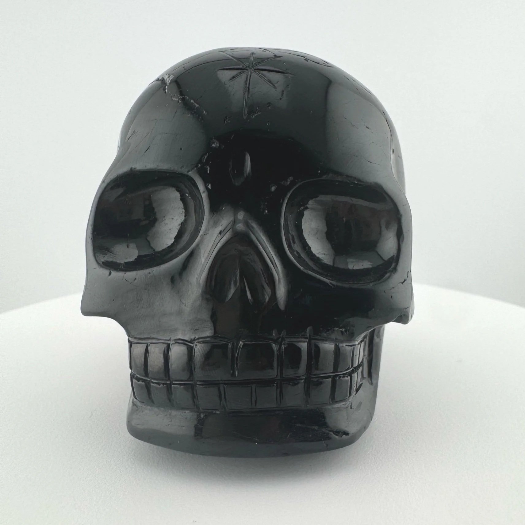 Leandro de Souza Black Tourmaline Skull