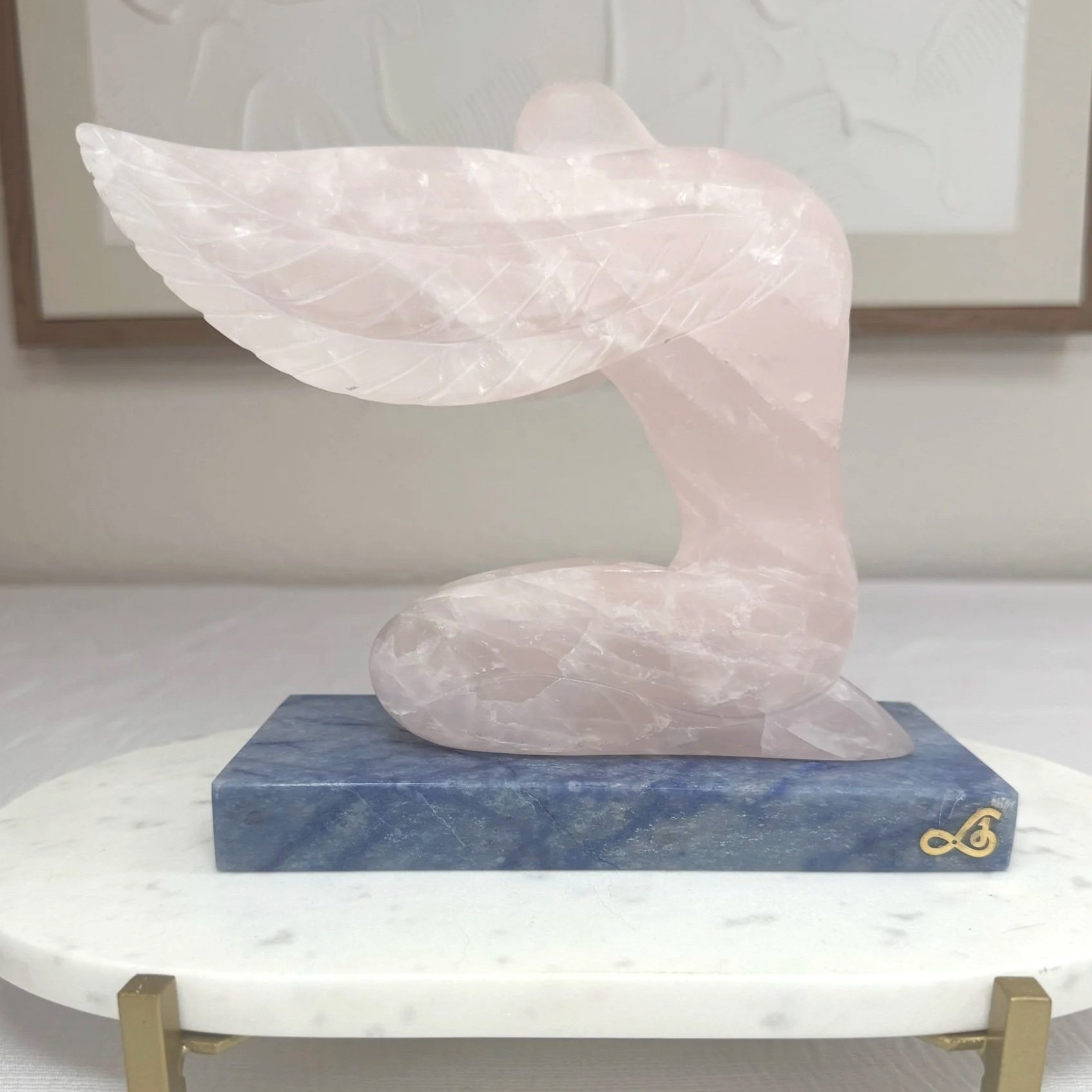Leandro de Souza Praying Angel Sculpture
