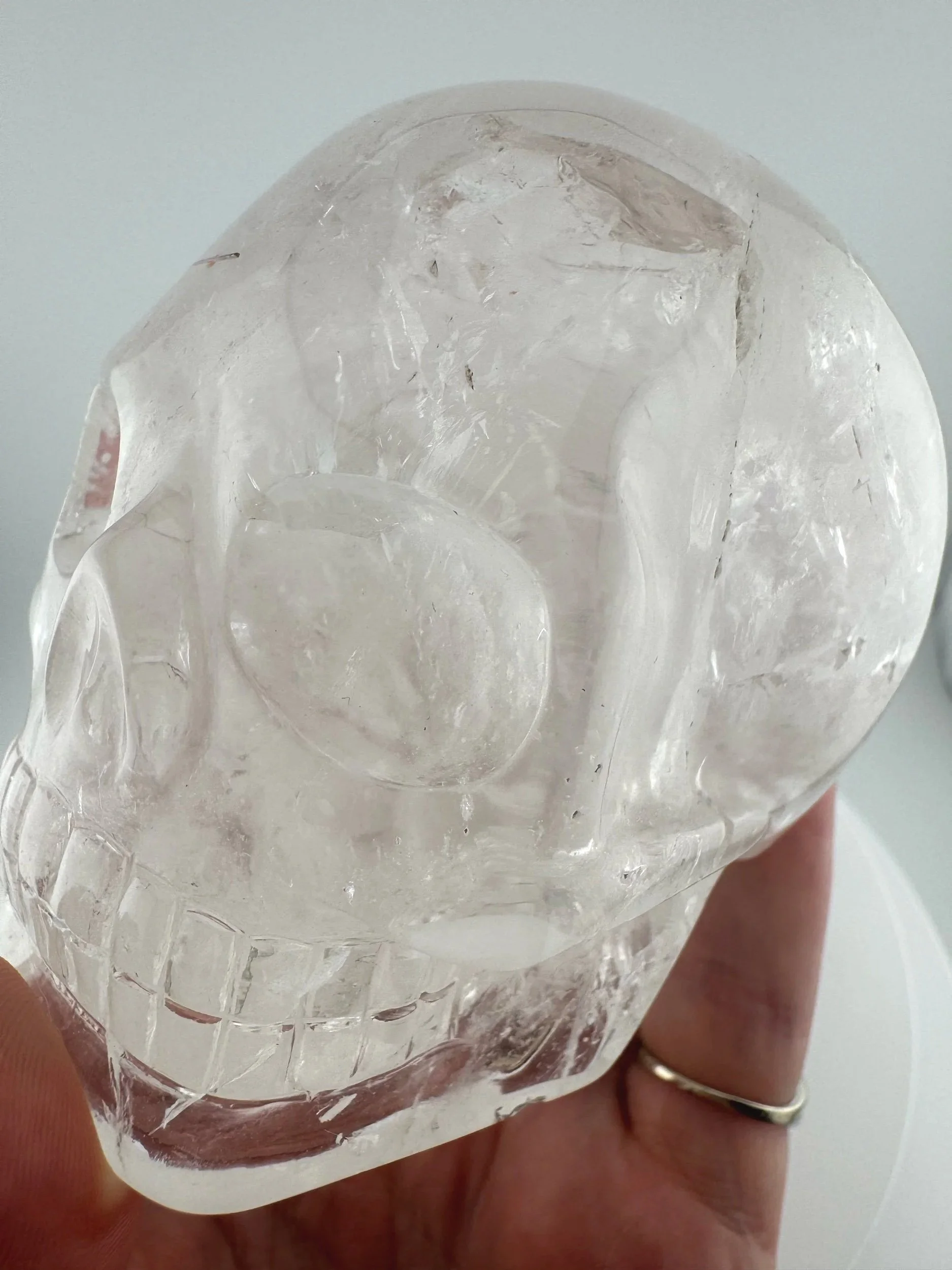 Leandro de Souza Red Rutile in Quartz Skull