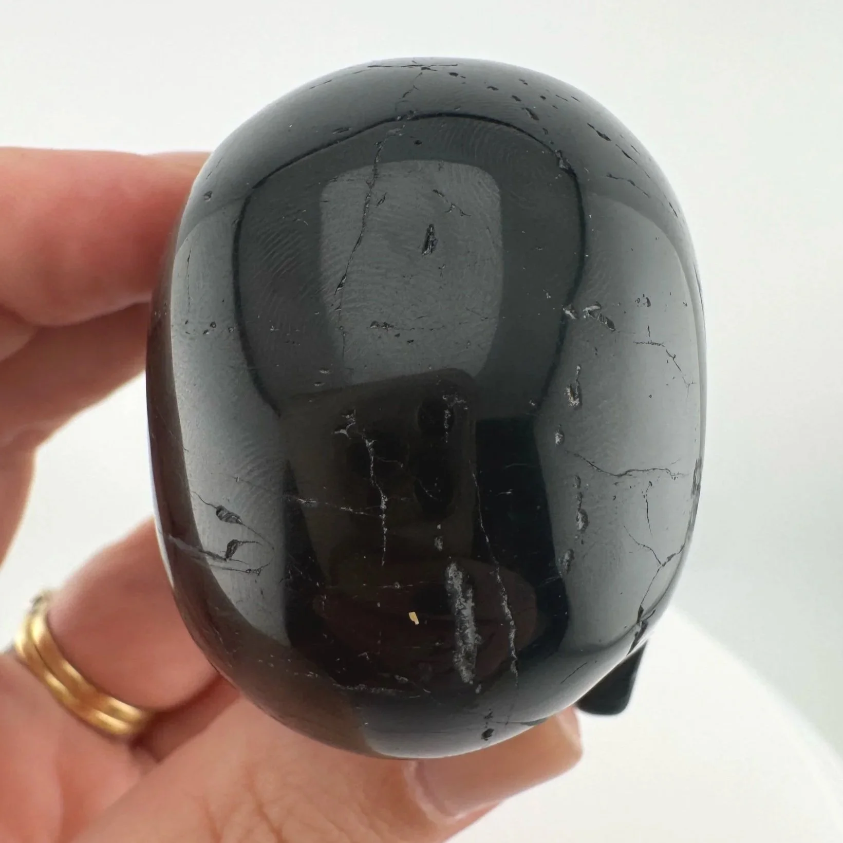 Leandro de Souza Black Tourmaline Skull